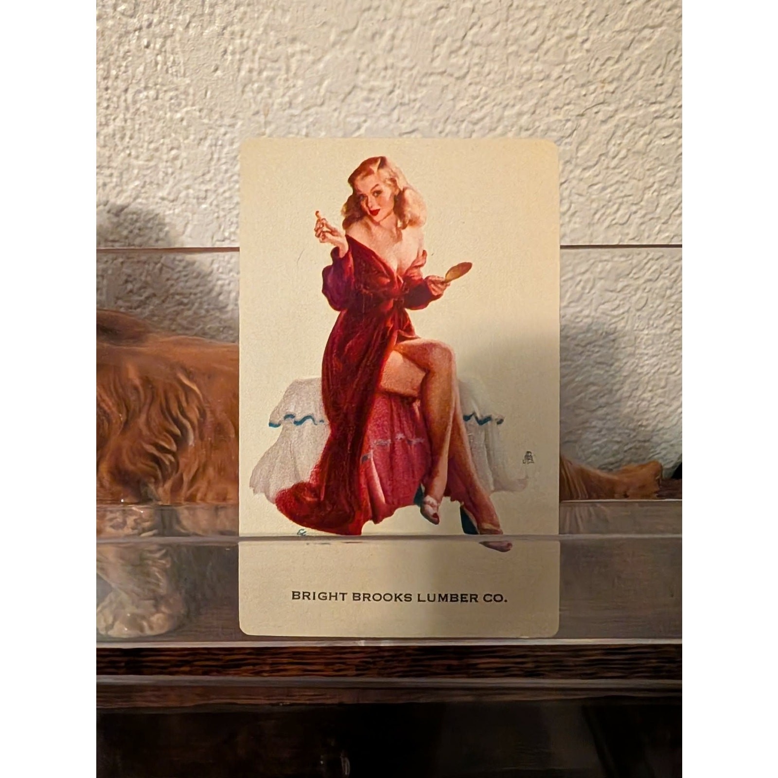 1946 Lumber Company Pin Up Card Single