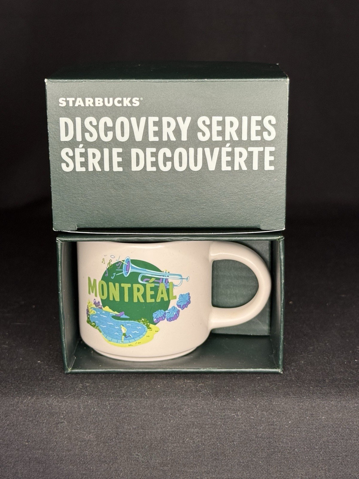Starbucks Montreal Canada Ornament Discovery Series 2oz Espresso Mini Mug New DS