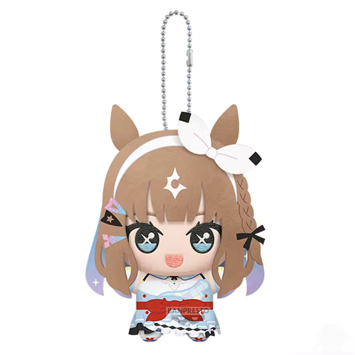 Almond Eye 12CM Uma Musume Plush Keychain Cute Anime Game Gift