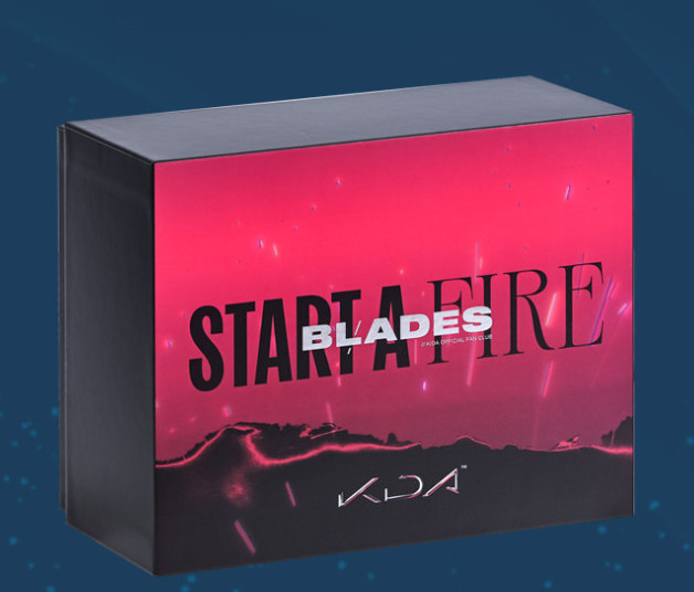 League of Legends K/DA BLADES Official Fan Kit Box Set Photocards Pins Merch