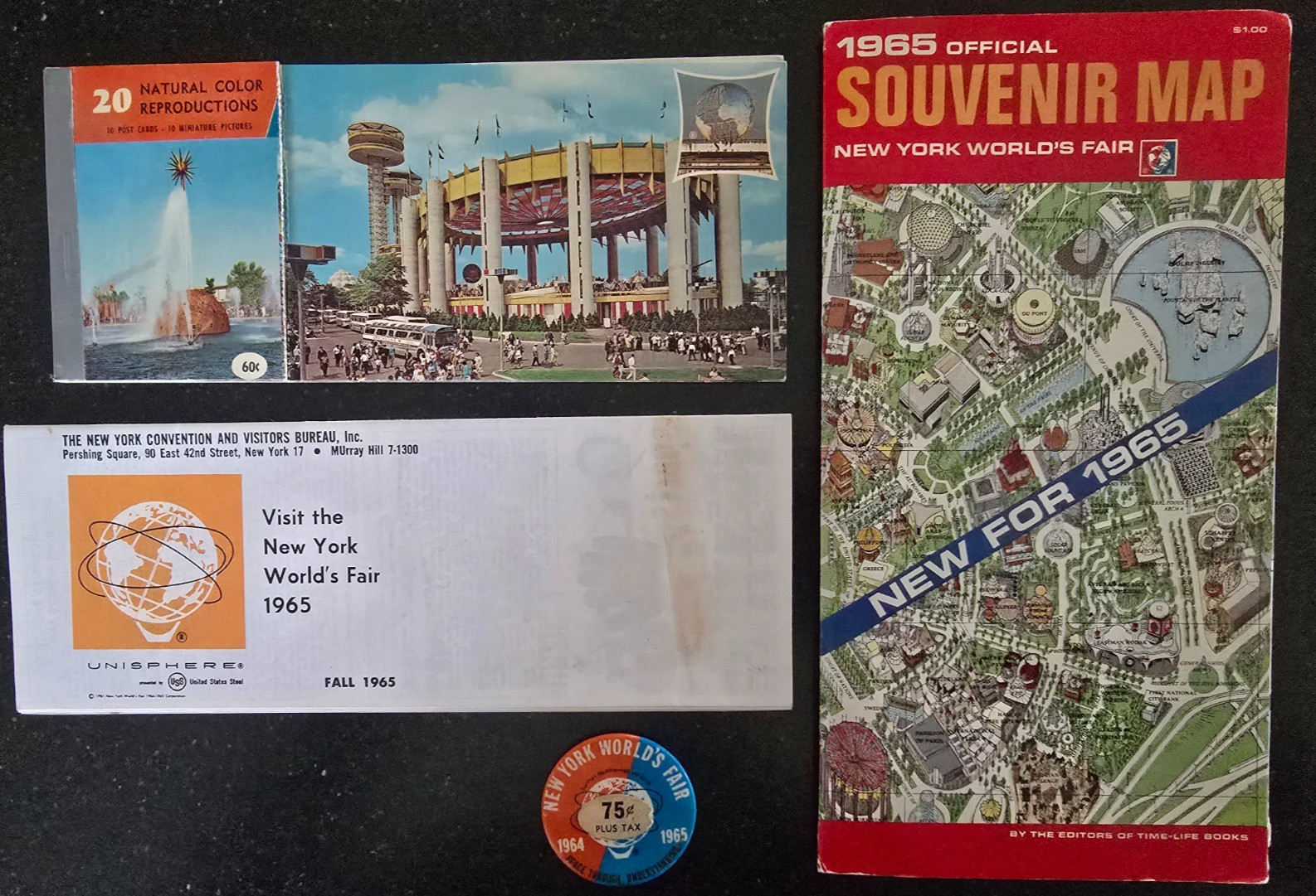 VTG 1965 New York World\'s Fair Ephemera Lot