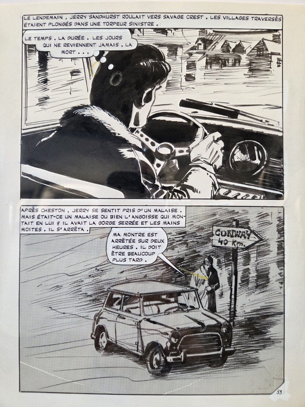 Hallucinations: Abandon All Hope Original Comic Art 1973 🔥🔥🔥 Horror Published