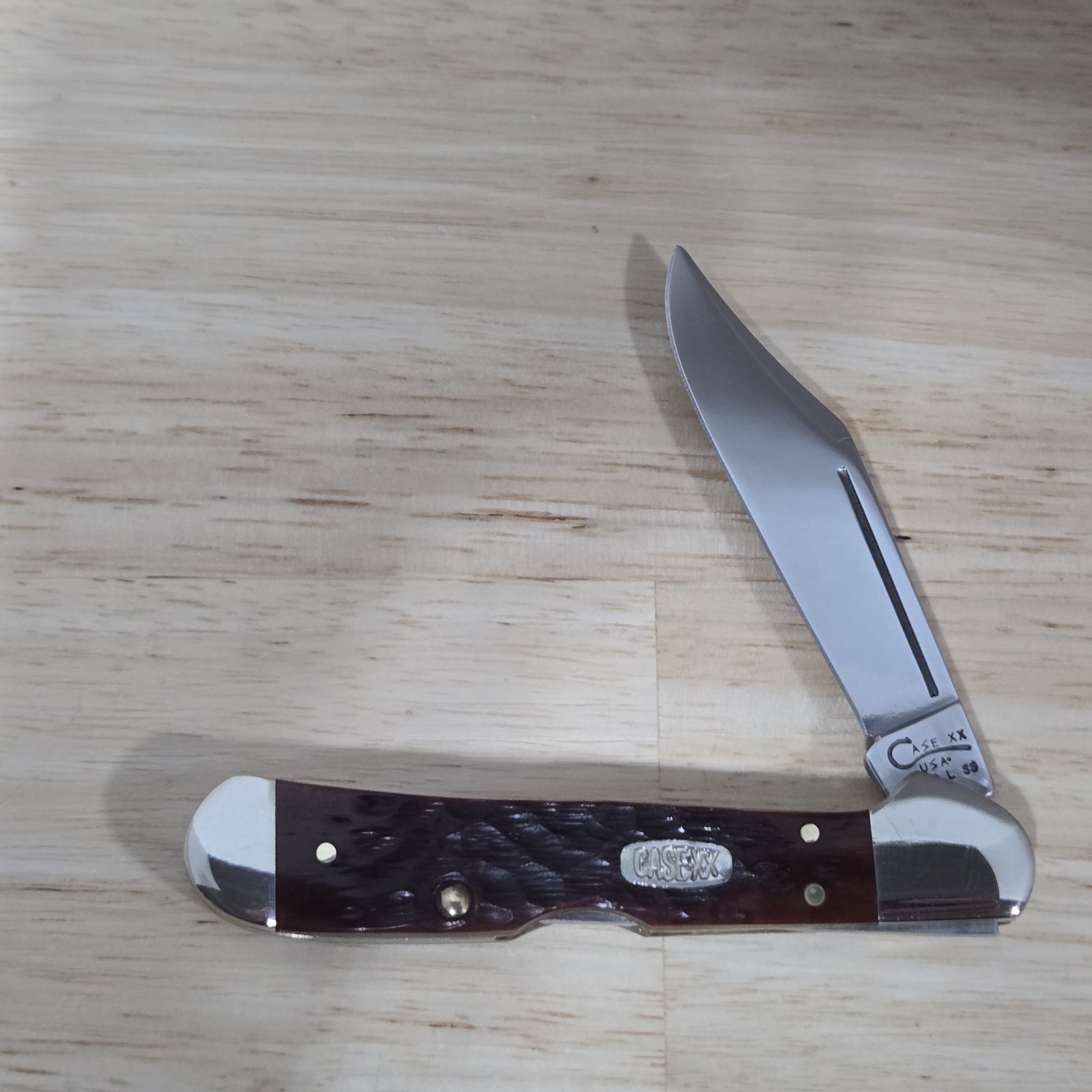 1999 Case XX 61749L SS Chestnut Bone Mini Copperlock