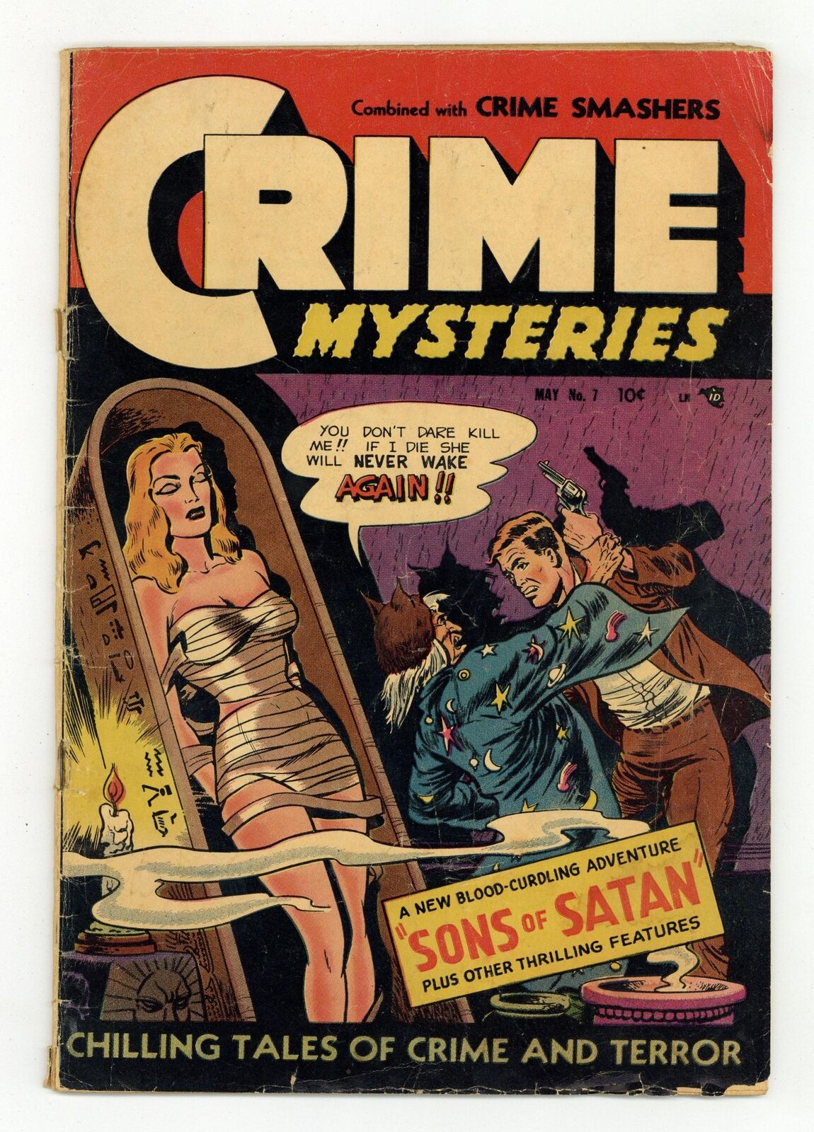 Crime Mysteries #7 GD+ 2.5 1953