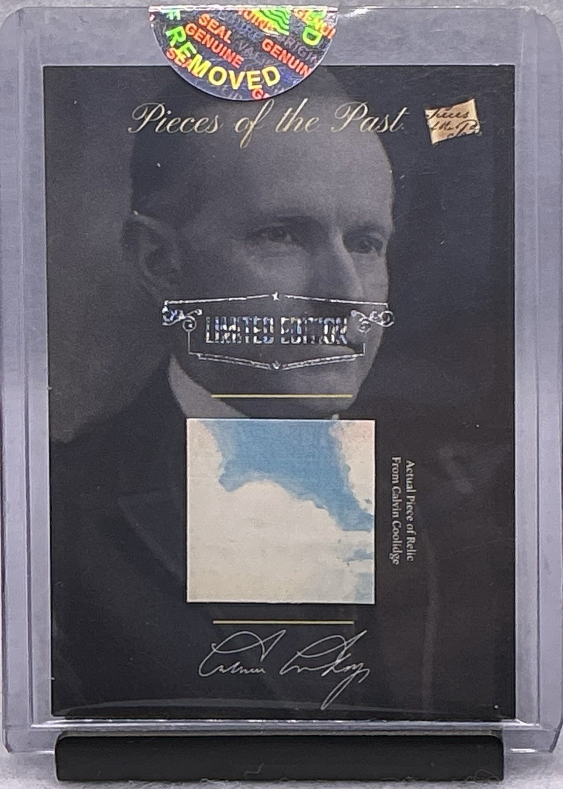 2020 Pieces Of The Past Hybrid Exclusive Calvin Coolidge Vintage Postcard Relic 2020 Pieces Of The Past Hybrid Exclusive Calvin Coolidge Vintage Postcard Relic