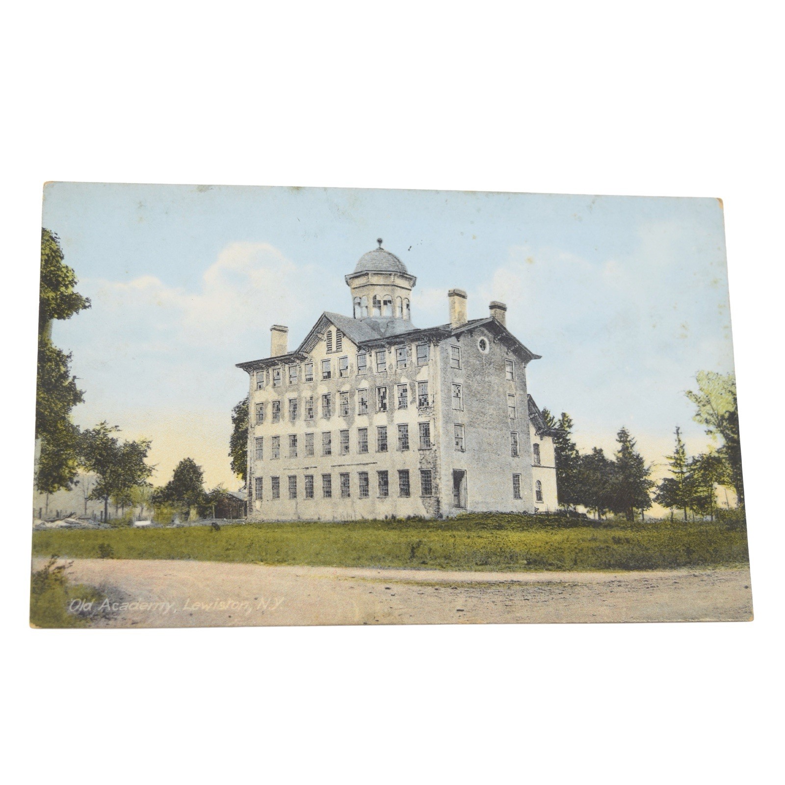 1910 Old Academy Lewiston New York Postcard Old Academy School F. H. Leslie 193