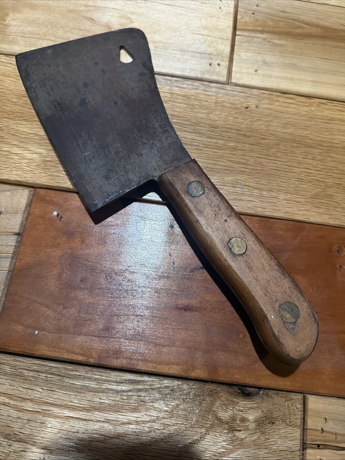 Vintage Briddell No 860 Meat Cleaver 6 Vintage Briddell No 860 Meat Cleaver 6