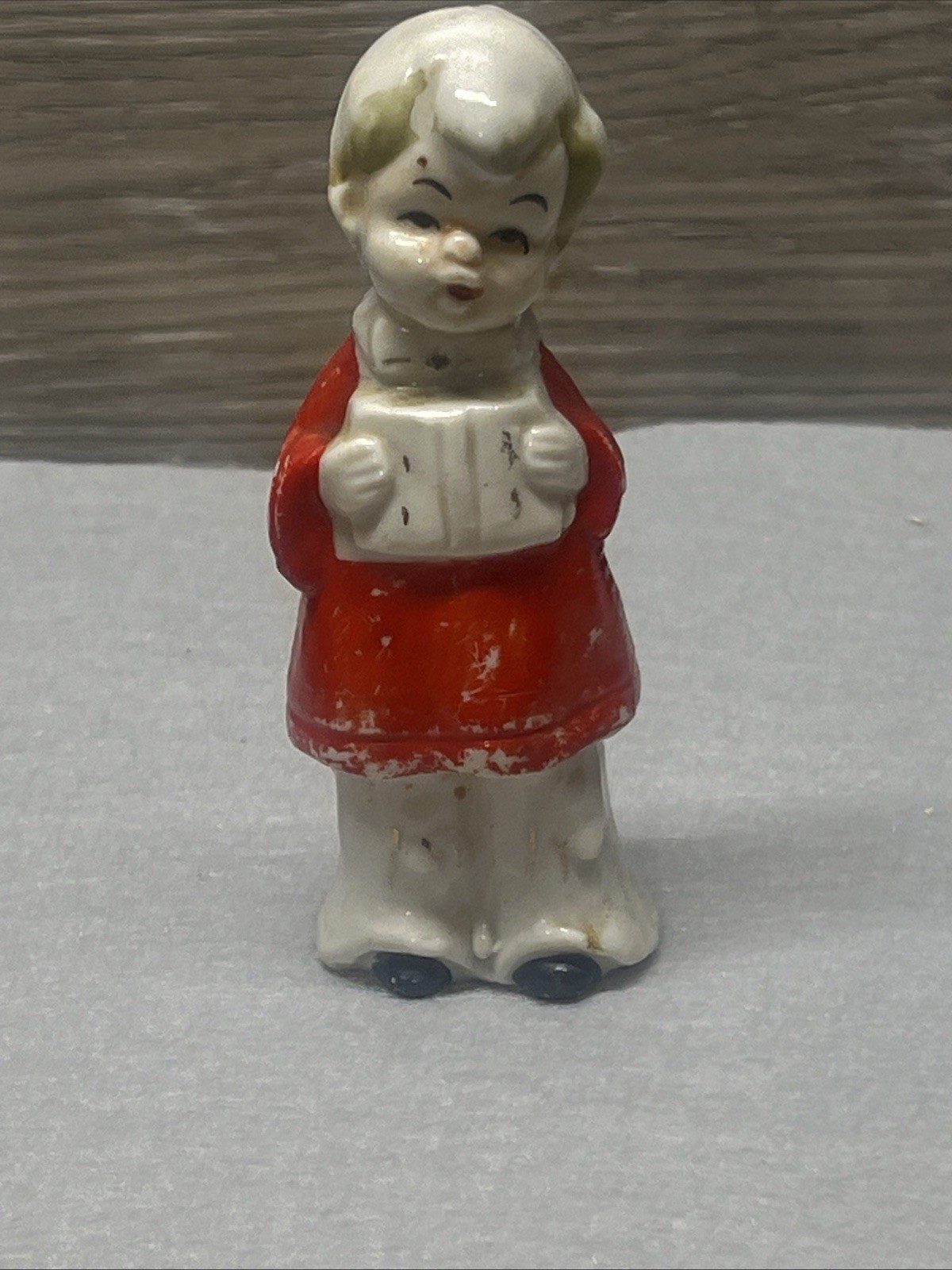 Christmas Choir Singer Choirboy Figurine Japan Vintage 50s 60s Caroler