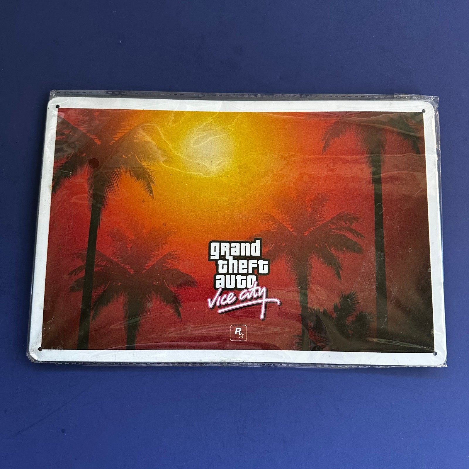 GTA Vice City Metal Tin Sign 8x12 Sealed Rockstar Man Cave US Stock