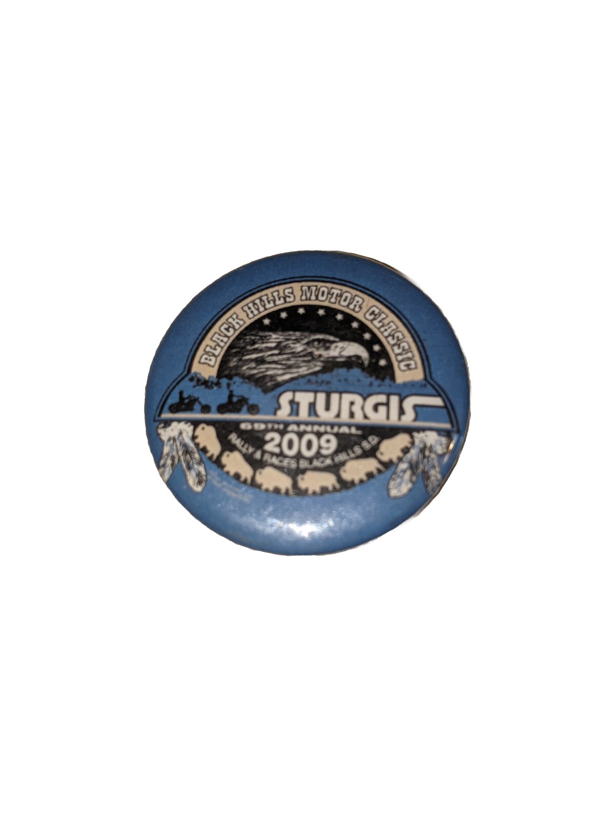 Lot of 80 Vintage Sturgis 2009 Motorcycle Rally Hat Vest Pins Wholesale Resell