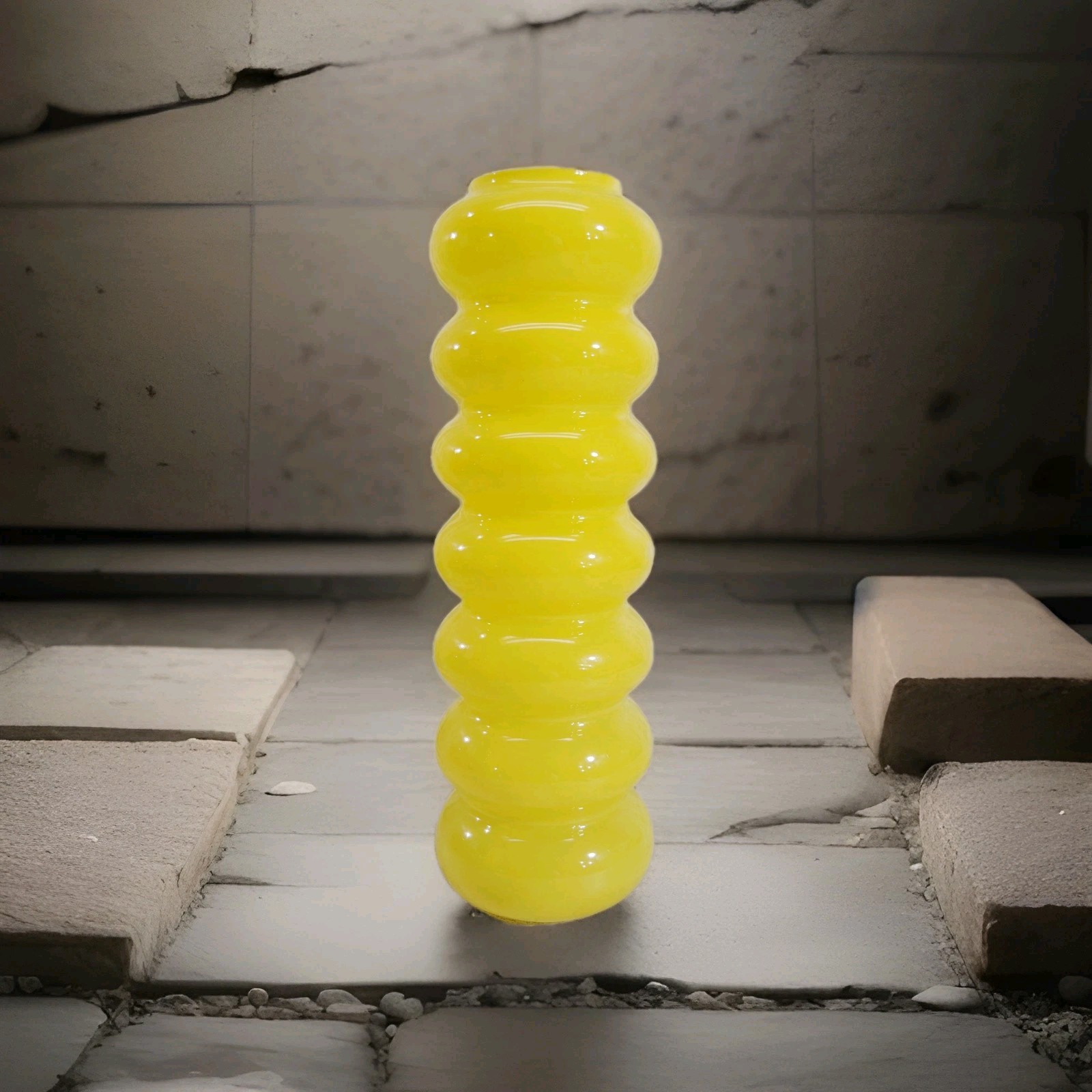 IKEA Solstrale Bubble Hooped Yellow  Vase Modern Style Design By Anne Nilsson