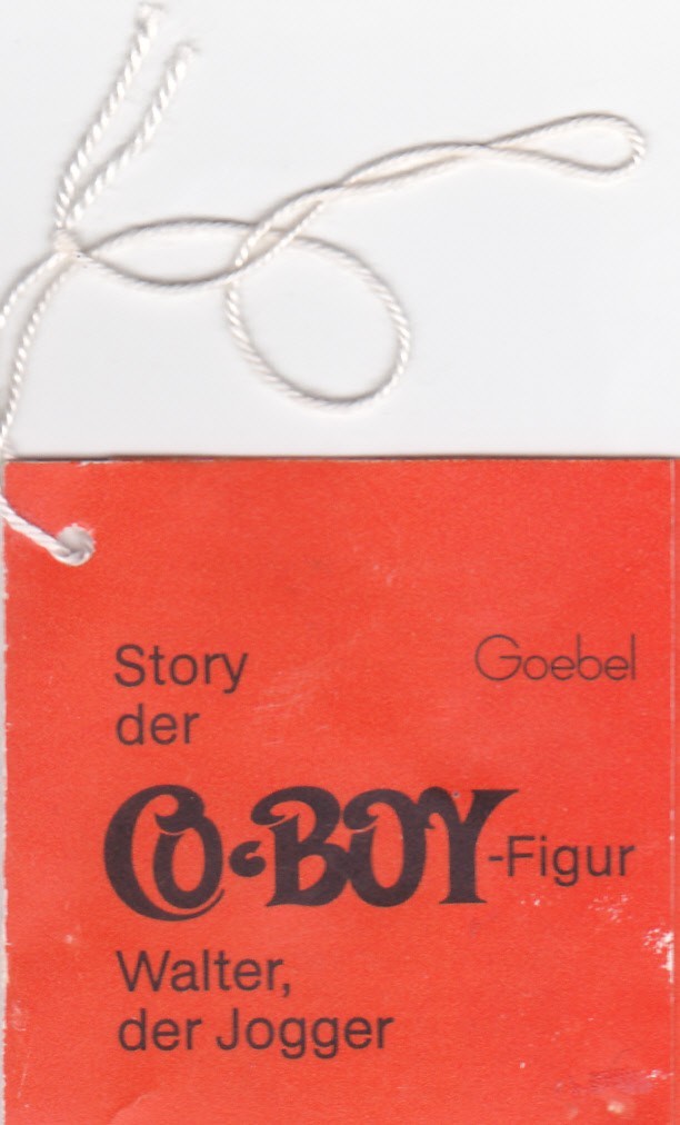 Original Goebel Co-Boy Figurine Story Tag - WALTER Original Goebel Co-Boy Figurine Story Tag - WALTER
