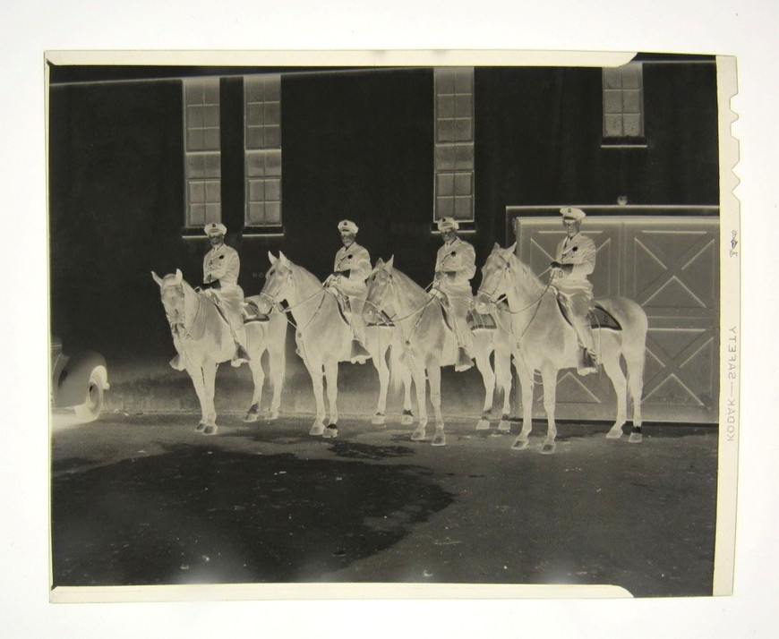c1950s San Francisco Police Department Mounted Police Stables Negative 4\