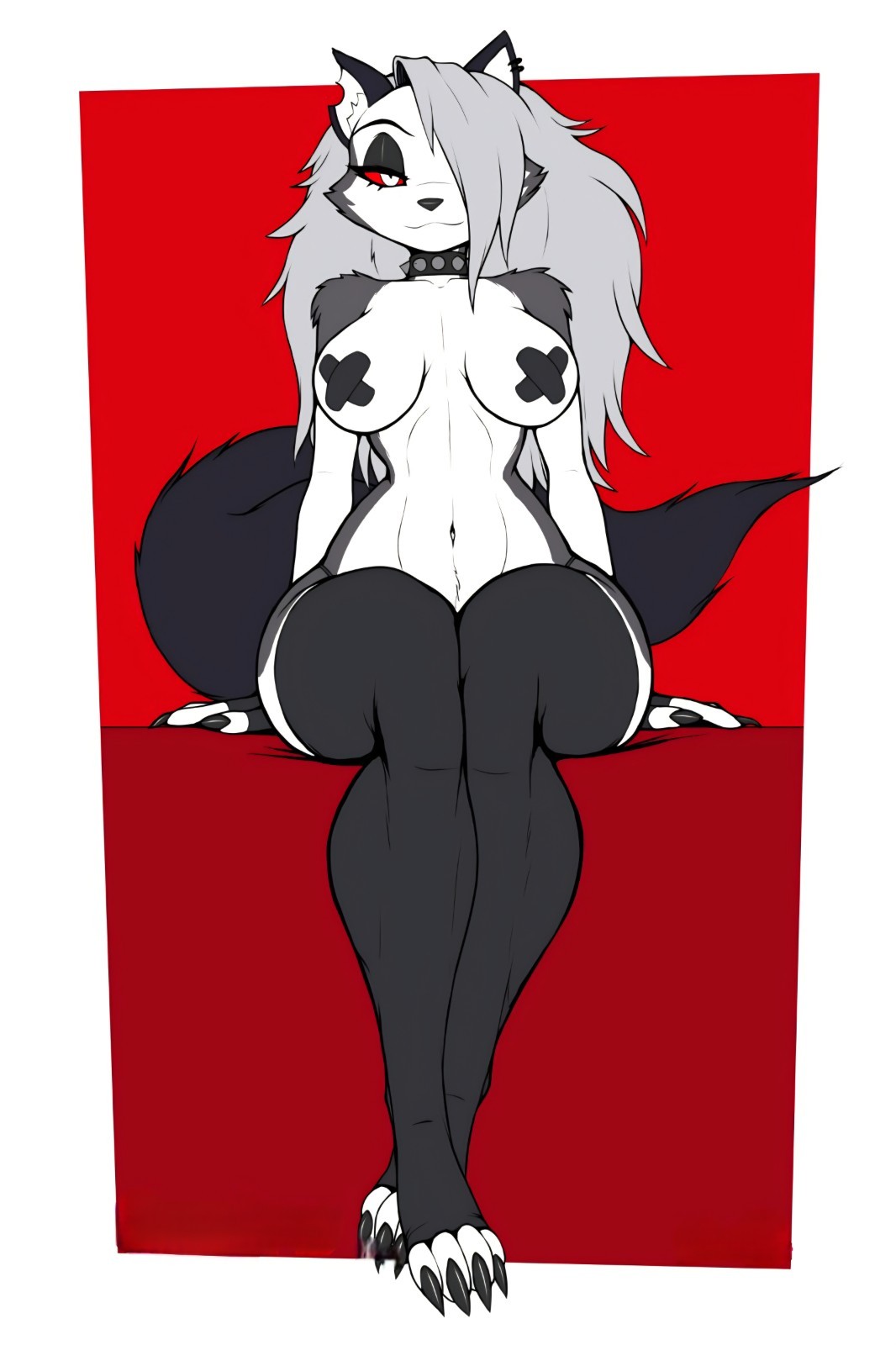 Luna loony furry anime sticker helluva boss 5\