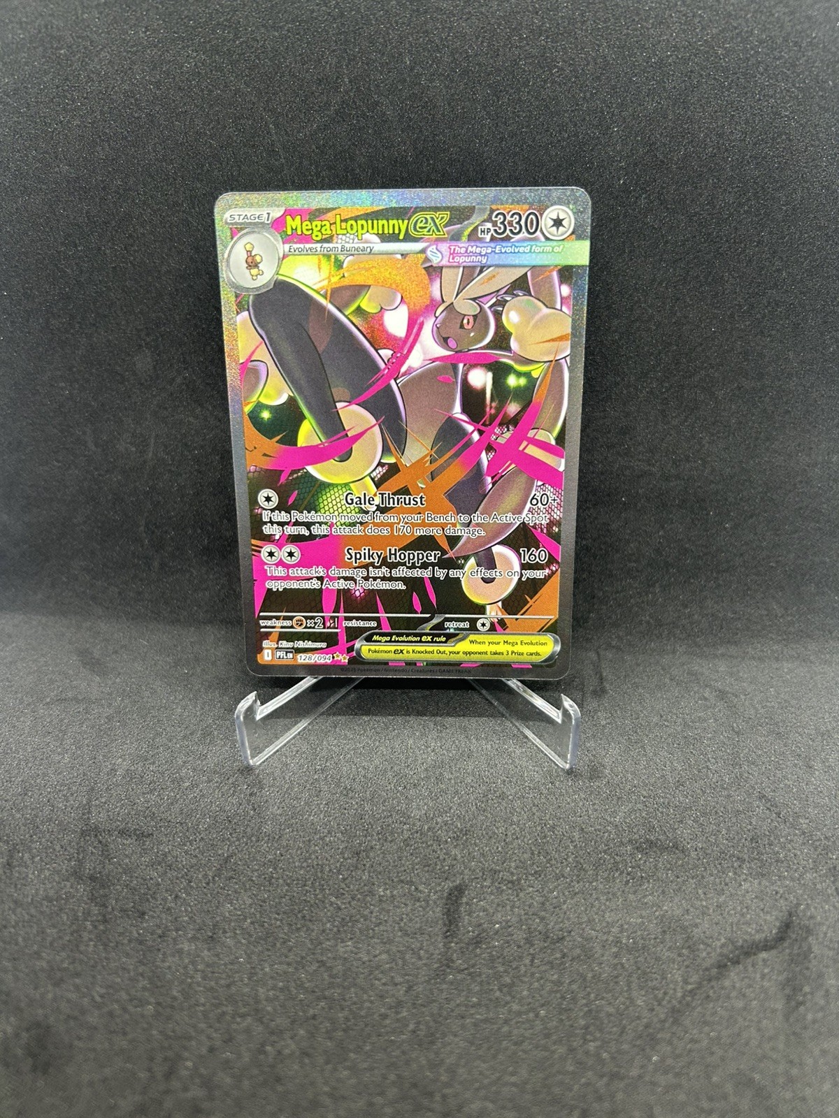 Pokemon TCG Mega Lopunny EX 128/094 Me02: Phantasmal Flames Holo NM