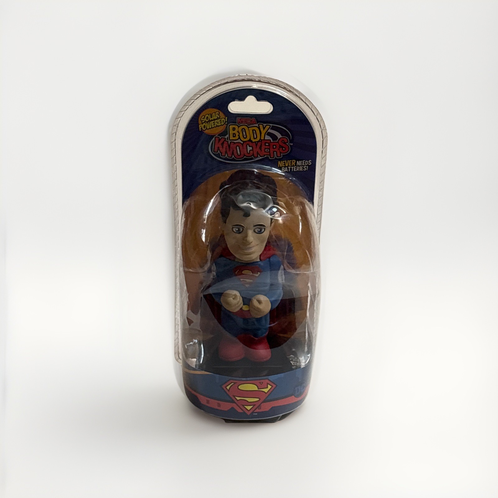 Neca DC Comics Superman Solar Powered Body Knockers New Sealed Never Opened