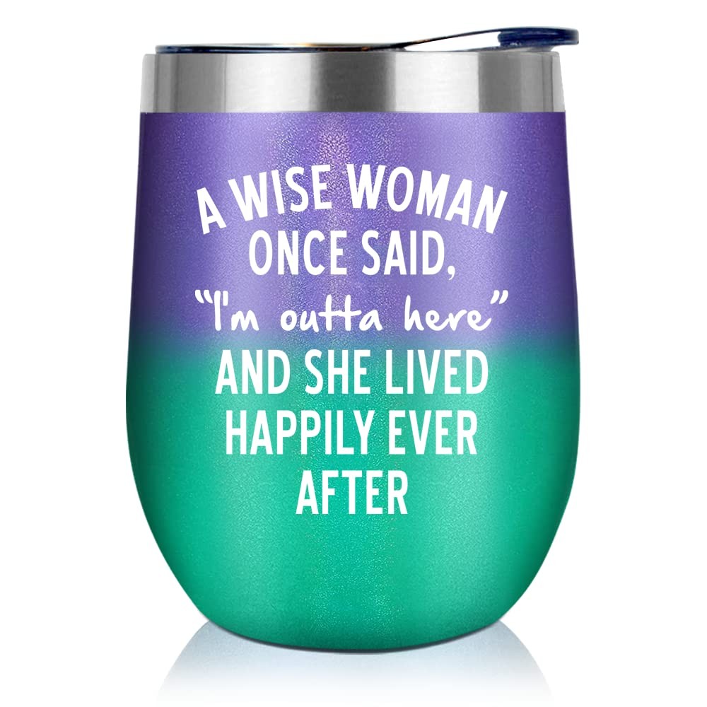 NewEleven Retirement Gift For Woman 2026 - 12 Ounces, Wise women purple mint