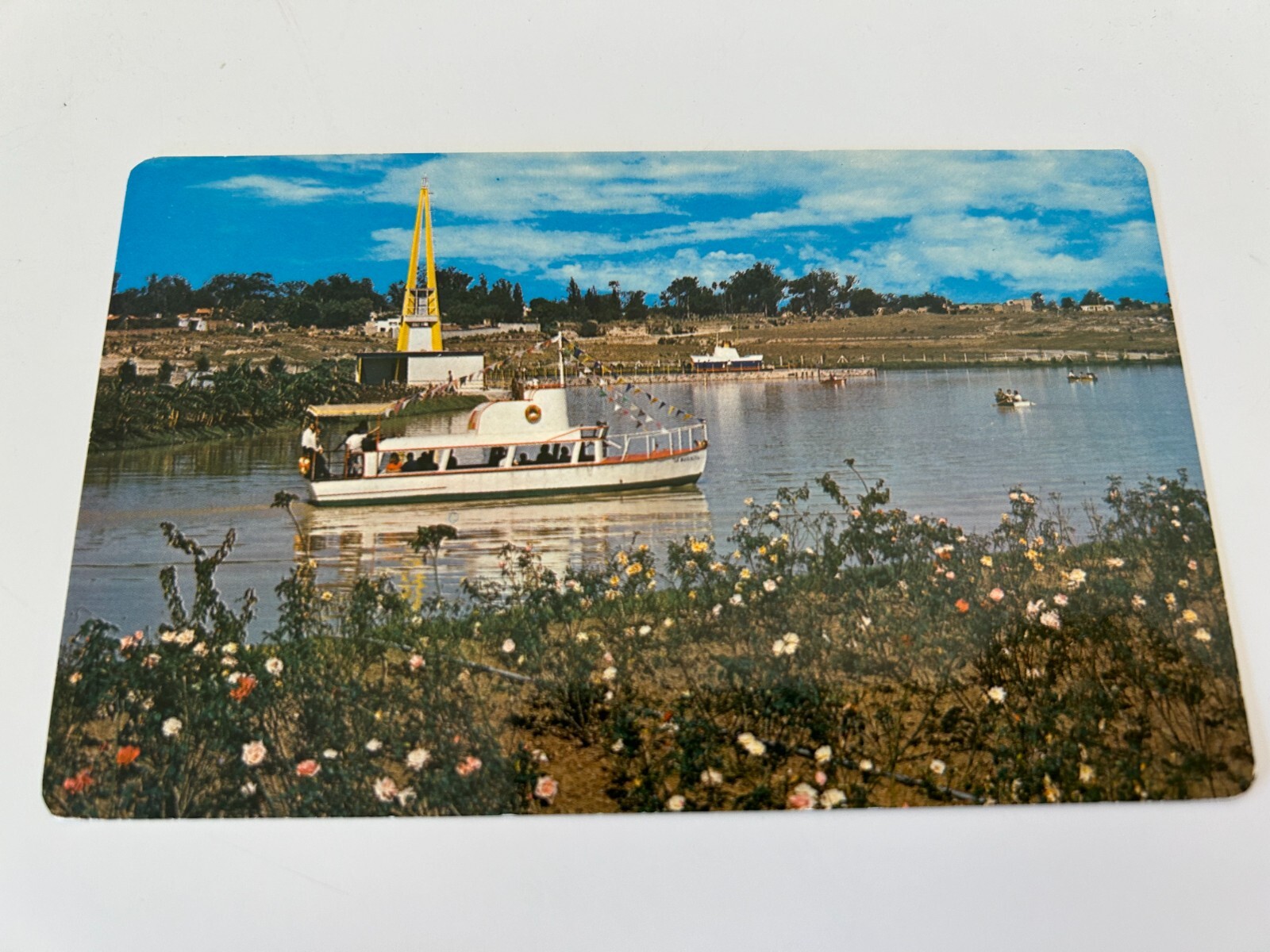 Lago en el Parque Avila Camacho Lake in the Park Guadalajara Jal Mexico Postcard