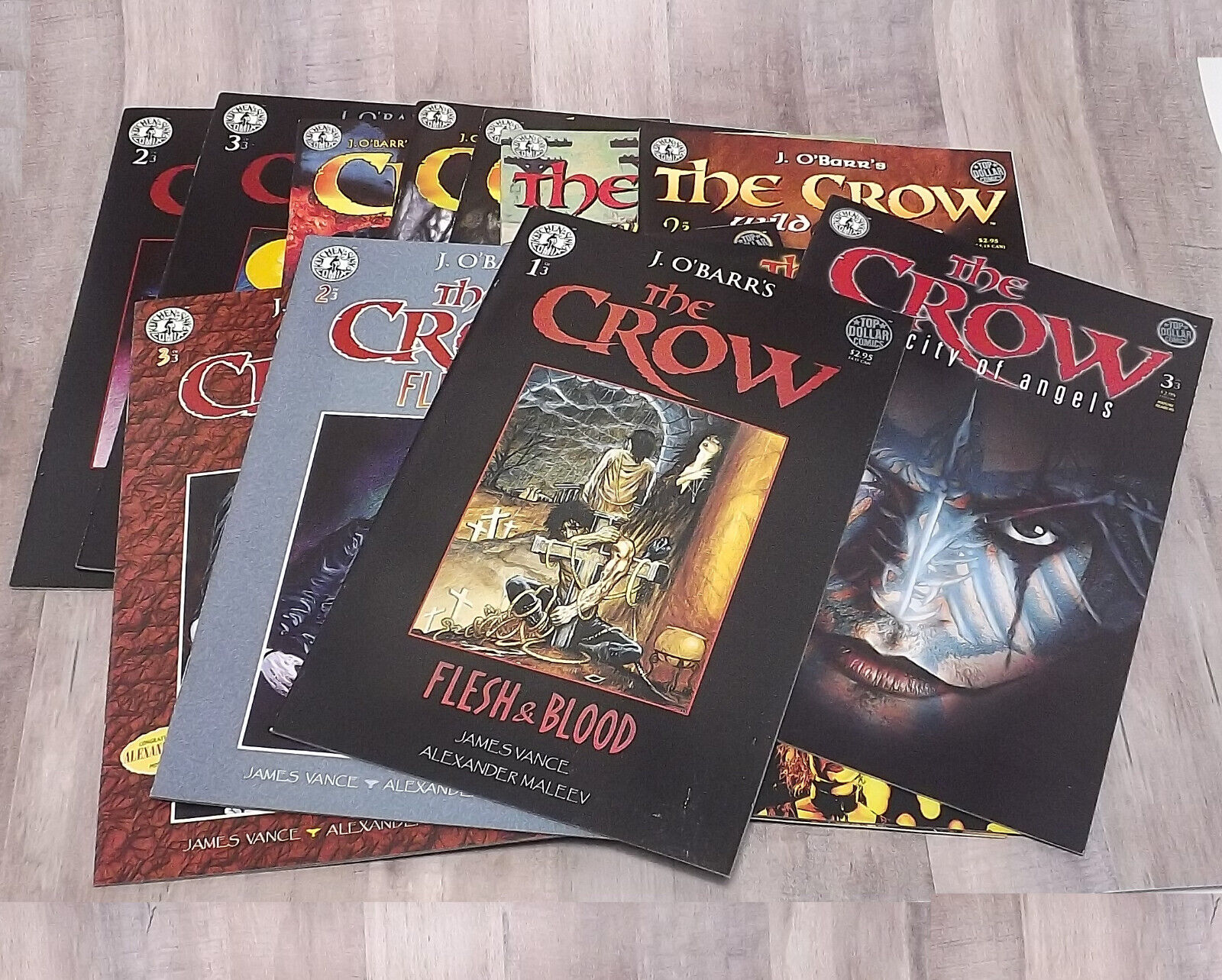 The Crow J O\'Barr\'s Kitchen Sink Press, 1996 Unread Lot of 14 - Read Details