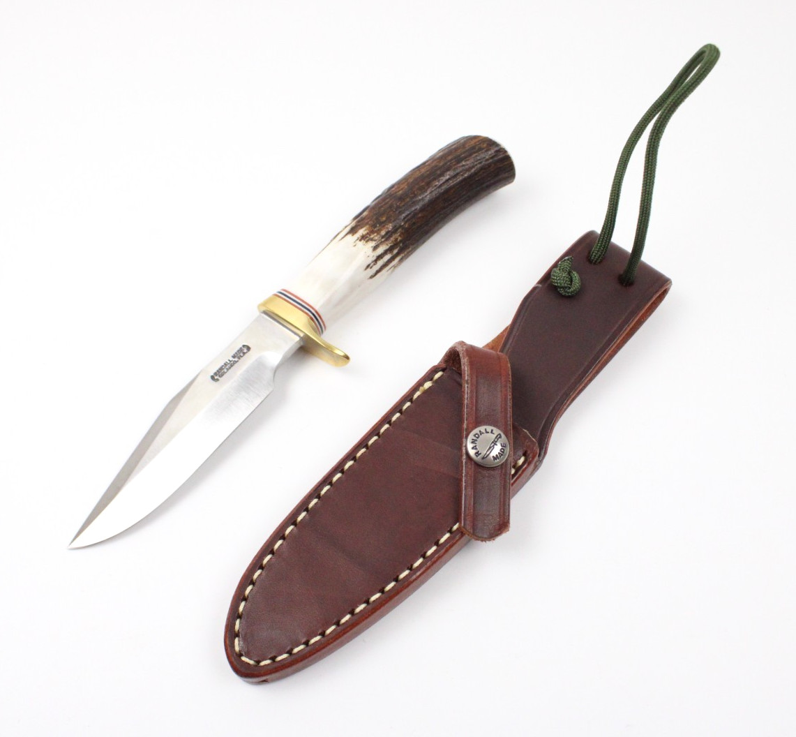 Randall Made Knives Model 8-4 Stag Trout & Bird Carbon Steel with Sheath