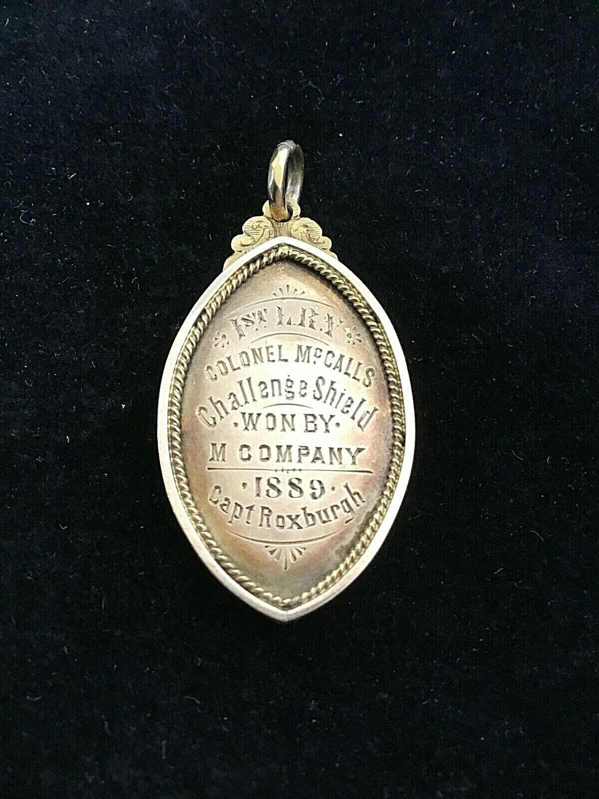 1889 1st (LRV) Lanark Shire Riffle Volunteers Gold Challenge Shield M Company  