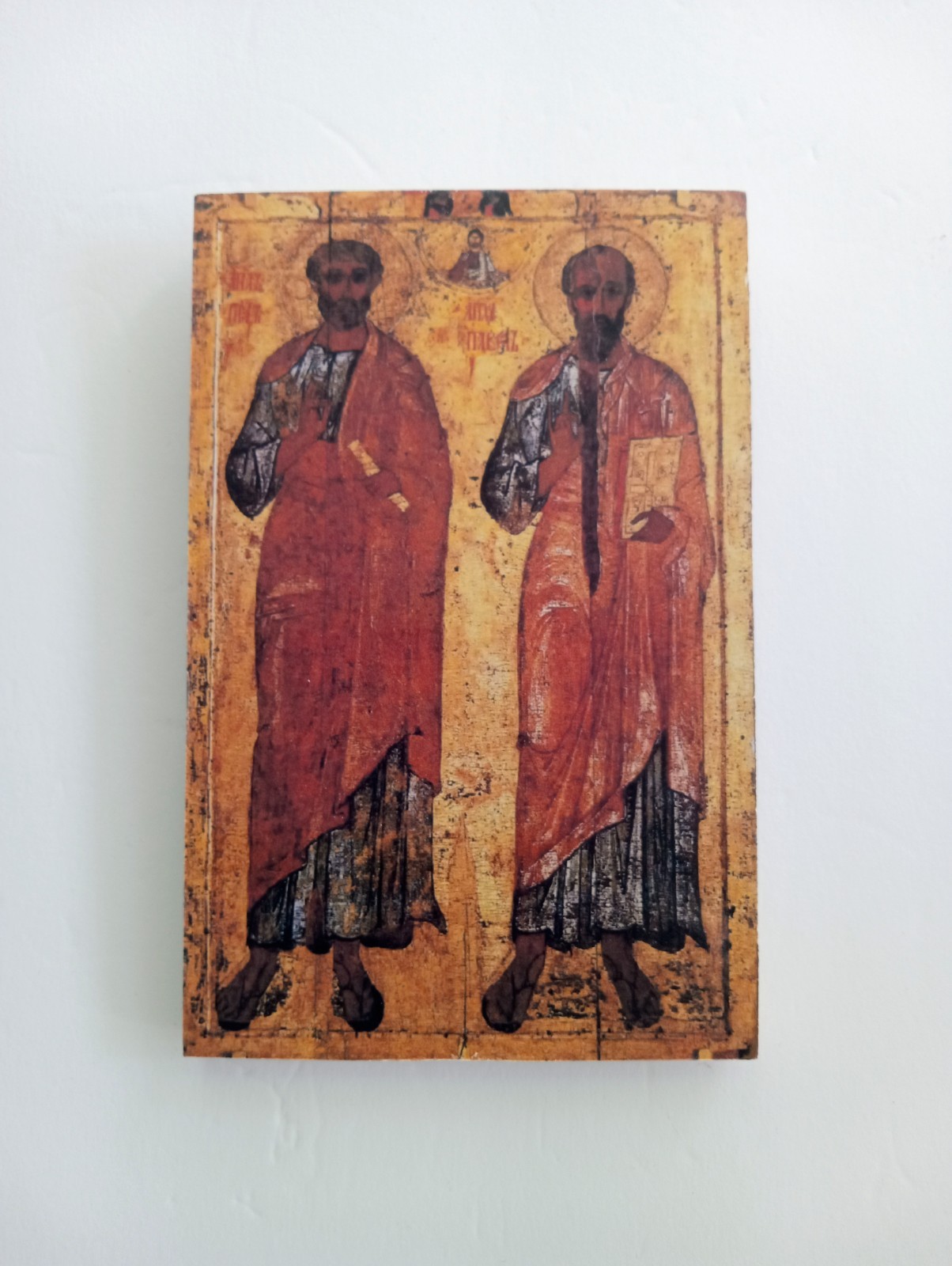 Saint Peter & Paul Orthodox Christian Wooden Icon | Handmade Saint Peter & Paul Orthodox Christian Wooden Icon | Handmade