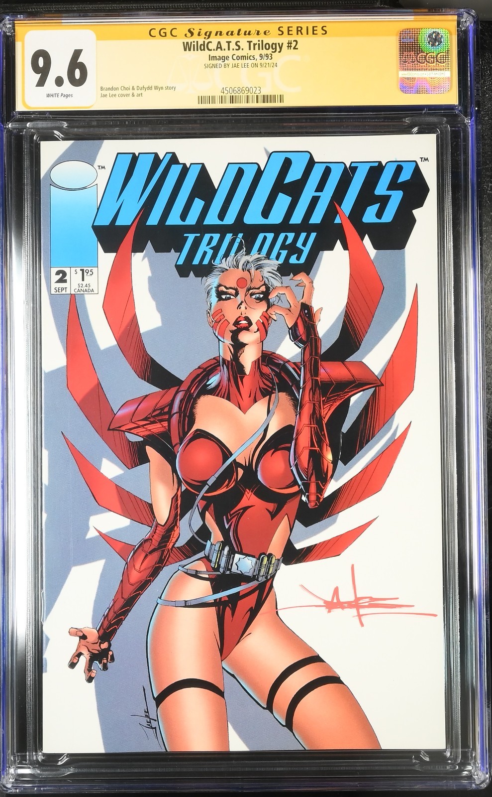 CGC 9.6 SS WILD C.A.T.S TRILOGY #2 SIGNED JAE LEE - POP 3 NON HIGHER TOP POP