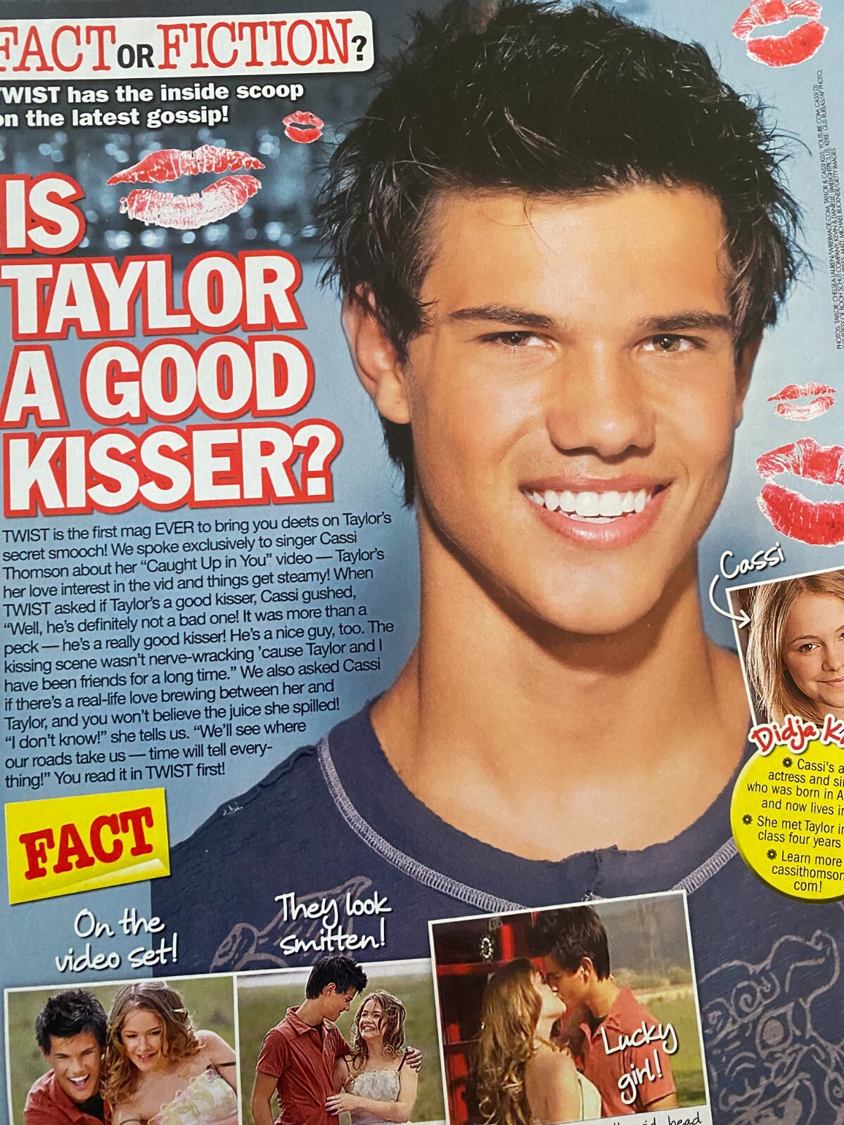 Taylor Lautner, Full Page Vintage Pinup