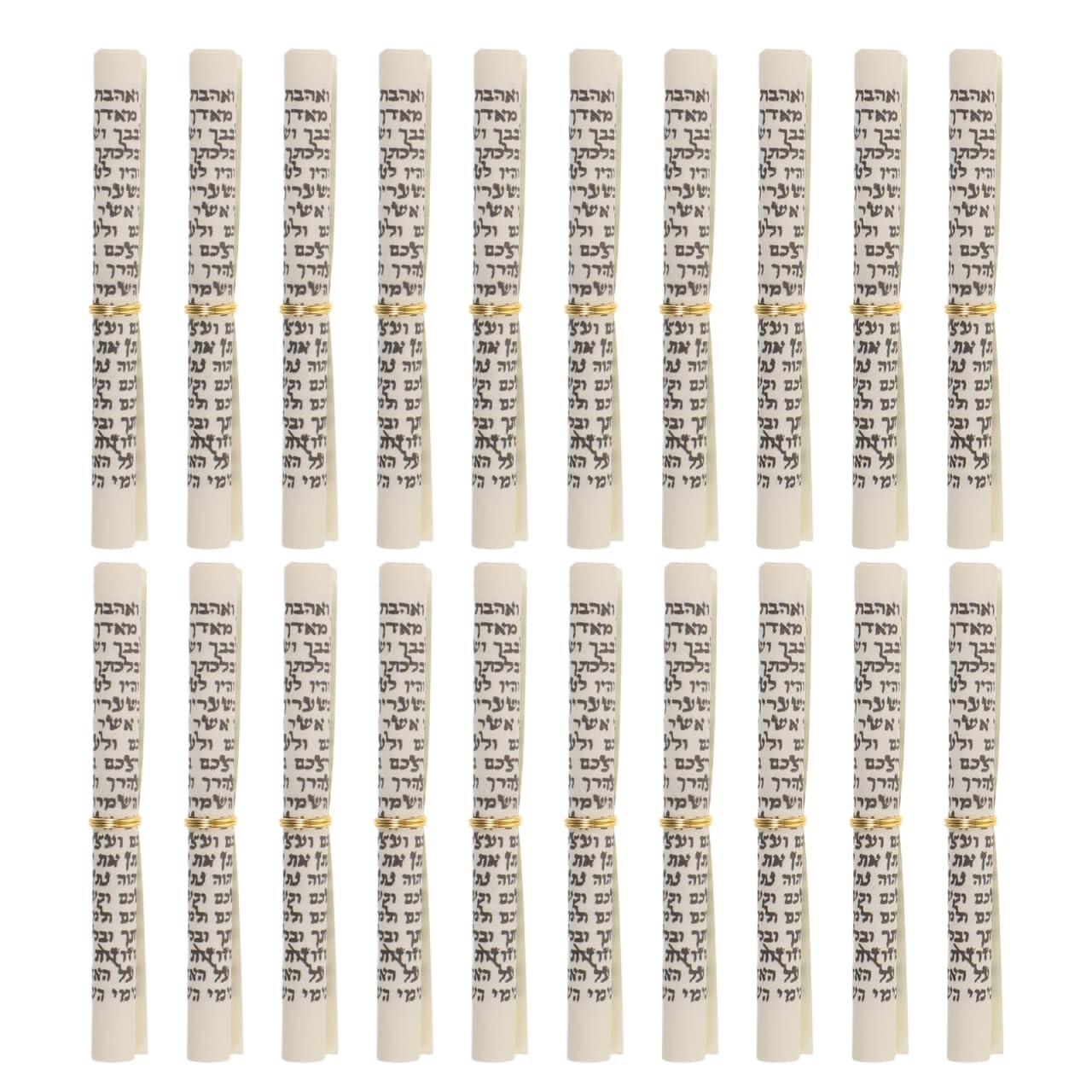 Kosher Mezuzah Scrolls Mini Jewish Door Blessing Paper for Home Use, 20 Pcs
