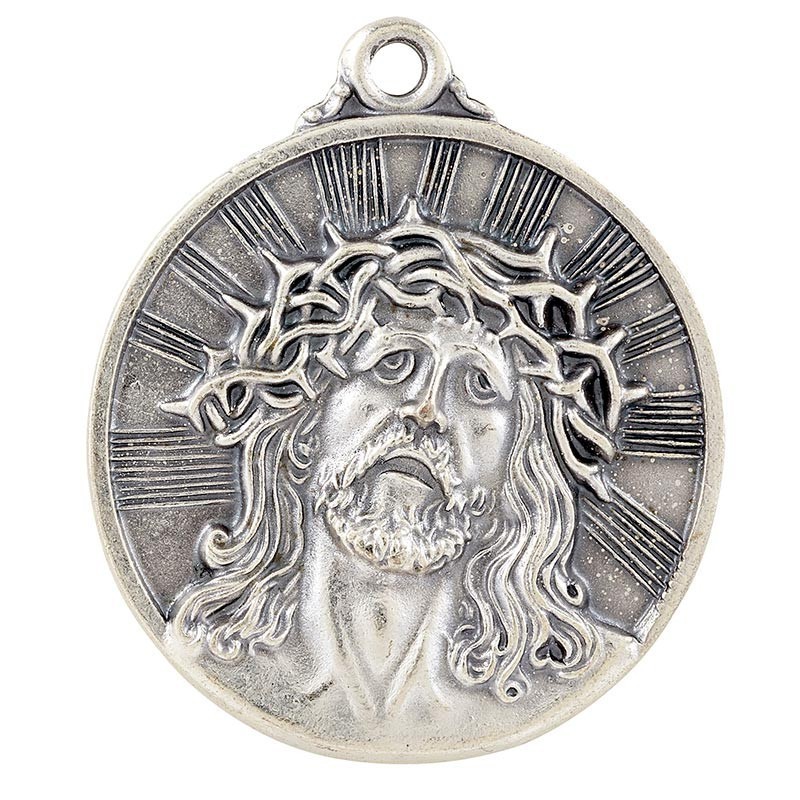 The Heritage Head Of Christ With 24'' Chain Amazing Christian Accessory For Gift The Heritage Head Of Christ With 24'' Chain Amazing Christian Accessory For Gift