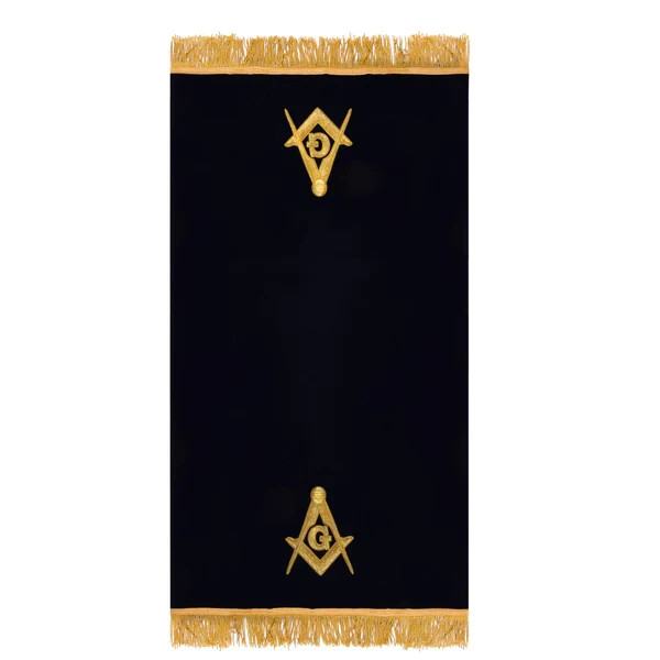 Master Mason Blue Lodge Pedestal Cover Dark Blue Velvet Gold Bullion