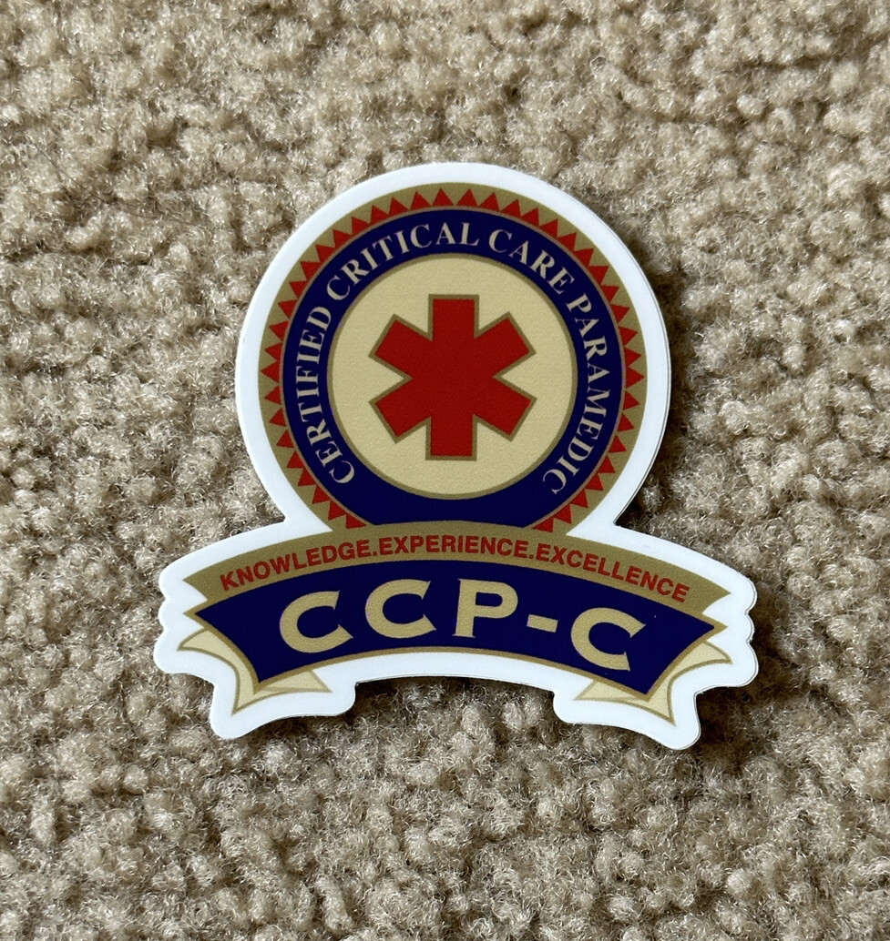 Critical Care Paramedic CCP-C Vinyl Sticker 