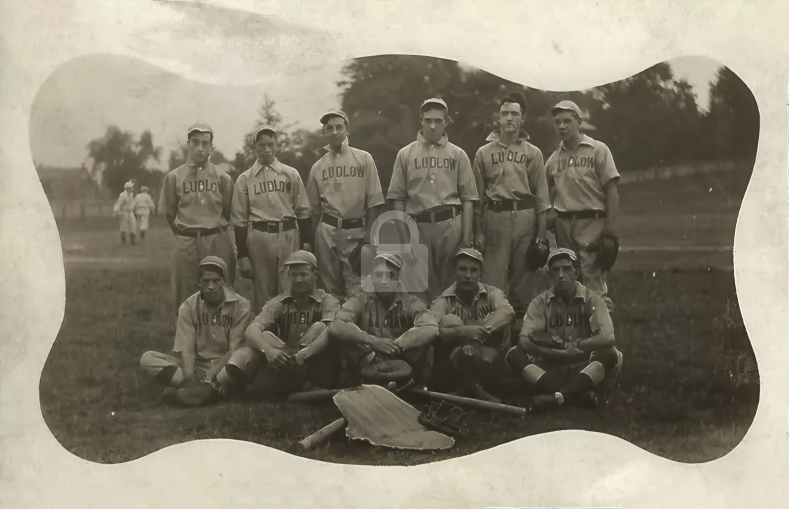 Ludlow KY Kentucky Local Baseball Team 1910s RPPC Photo Postcard COPY