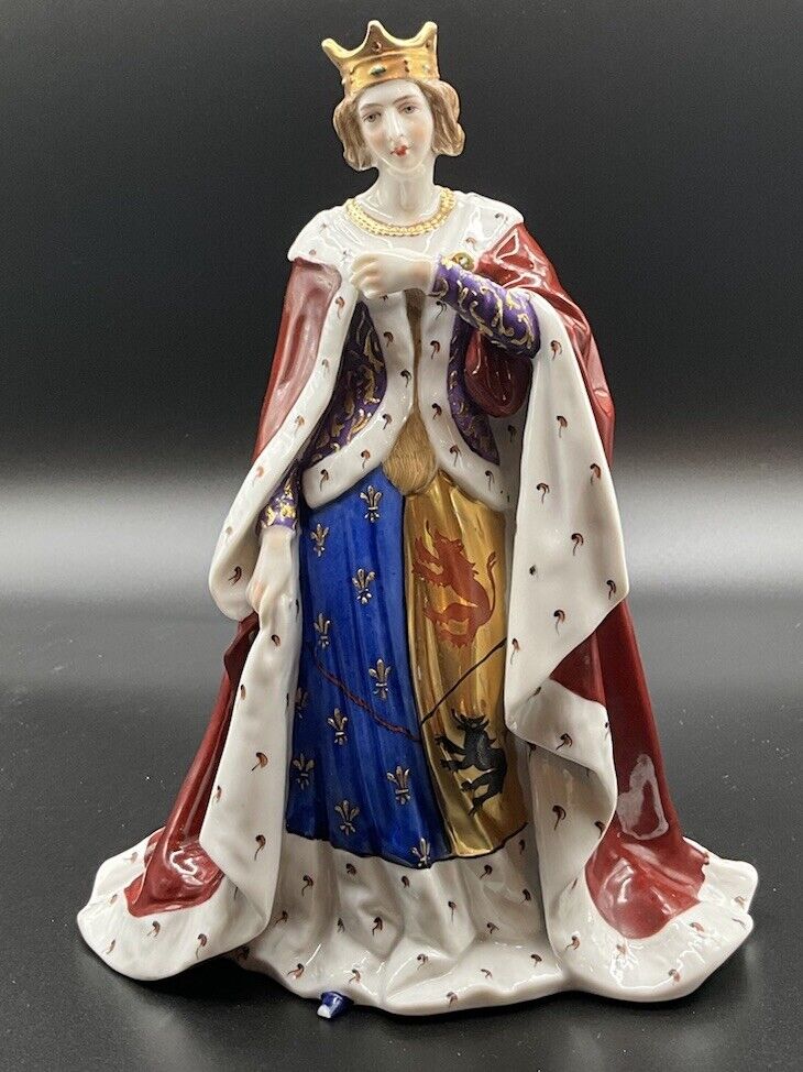 Antique Passau Porcelain Queen Marie de Heynout Figurine Statue VGUC RARE