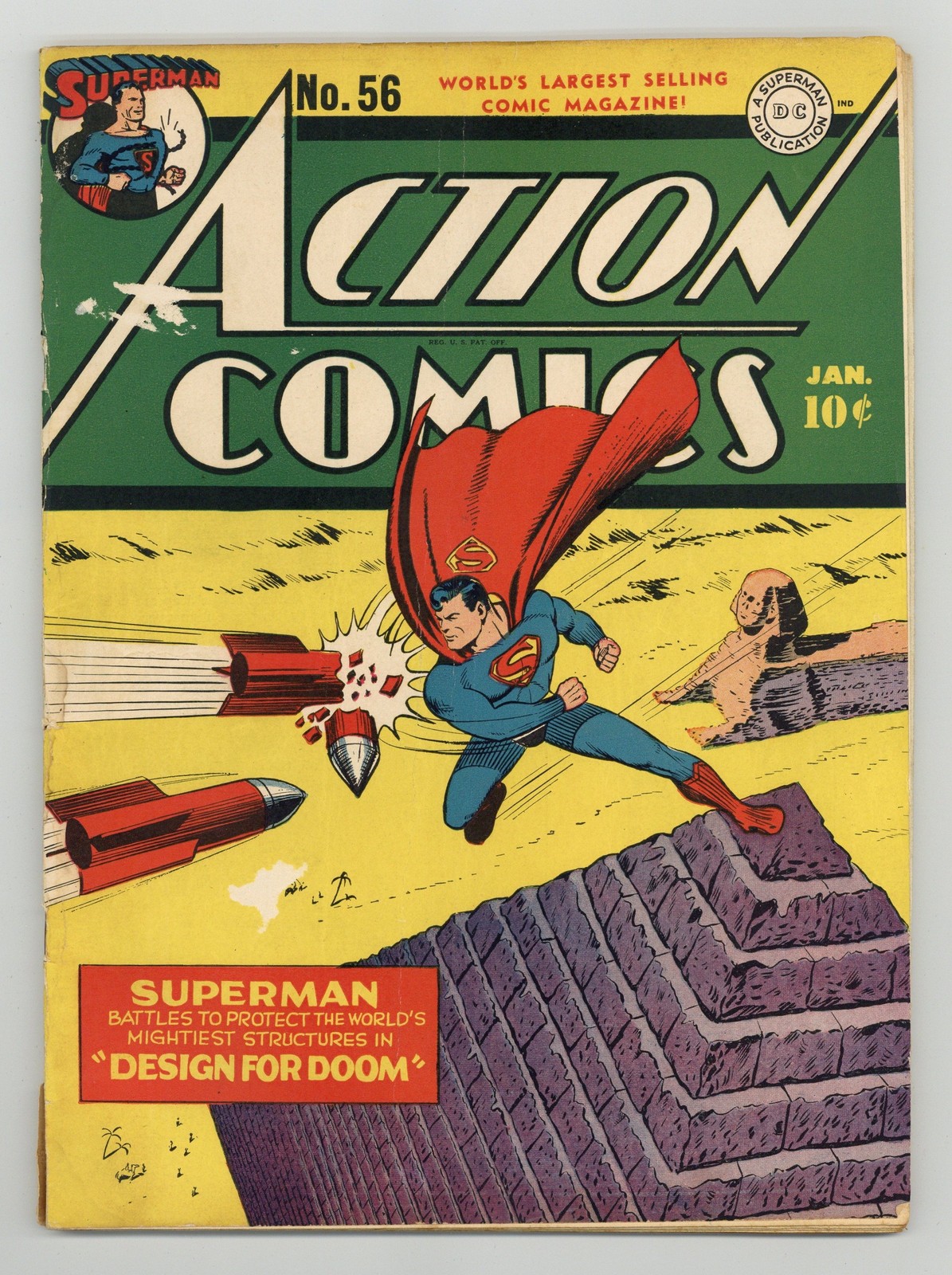 Action Comics #56 GD+ 2.5 1943