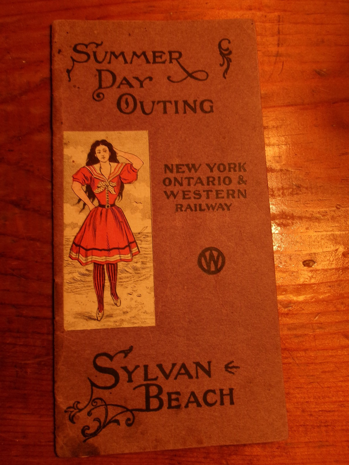 SYLVAN BEACH NY 1898 RAILROAD ADVERTISING BOOKLET ONEIDA LAKE NY VINTAGE RR