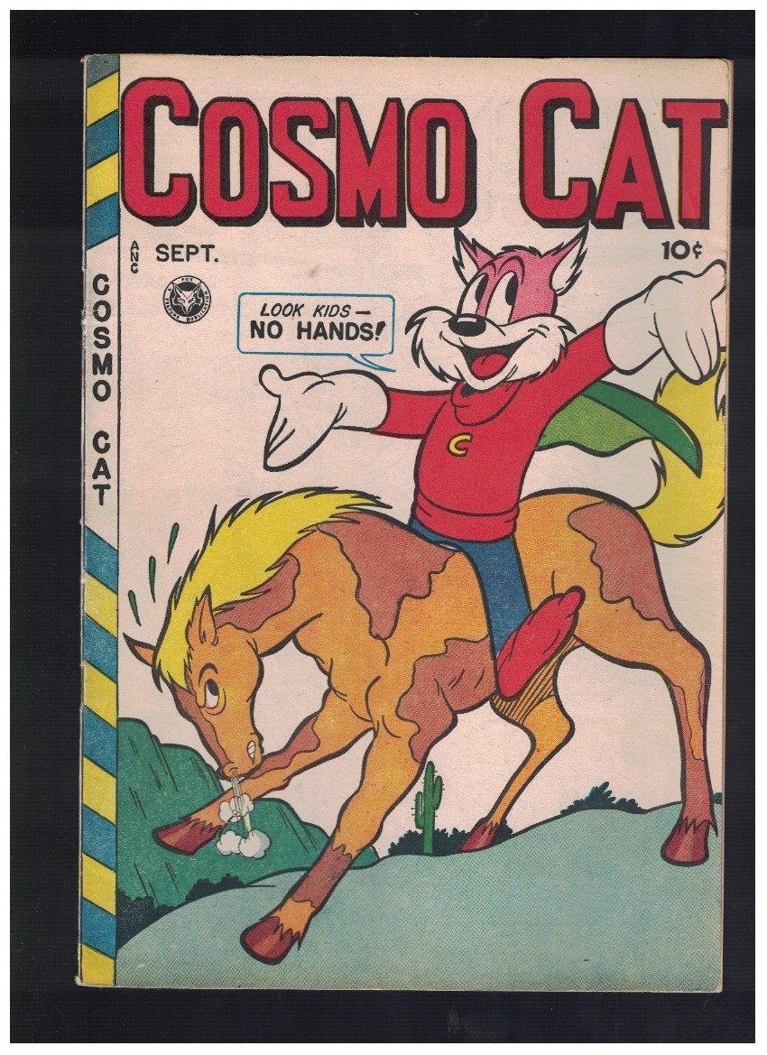 September 1947 Cosmo Cat Fox Features Comic Book #9