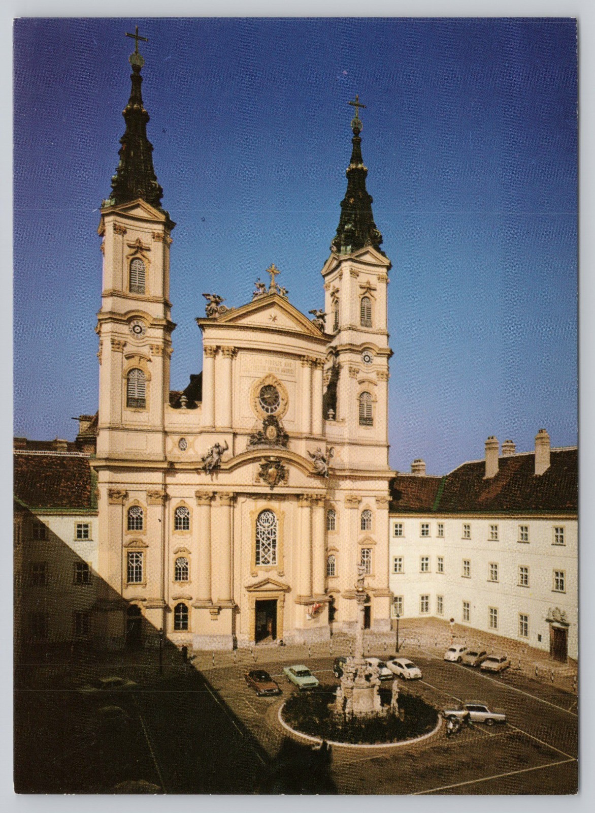 Piarist Church, Vienna Austria Vintage Unposted Continental Postcard