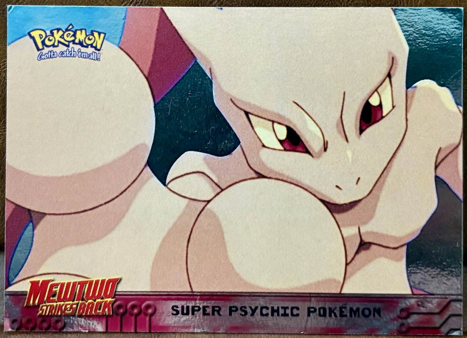 Topps 1999 Pokémon Movie Animation Edition Mewtwo Super Psychic Foil Pokémon #0