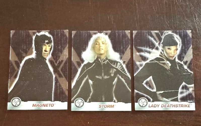 Rare LE SP 2003 Topps Marvel X-Men United X-Citing Clear Acetate Insert lot of 3