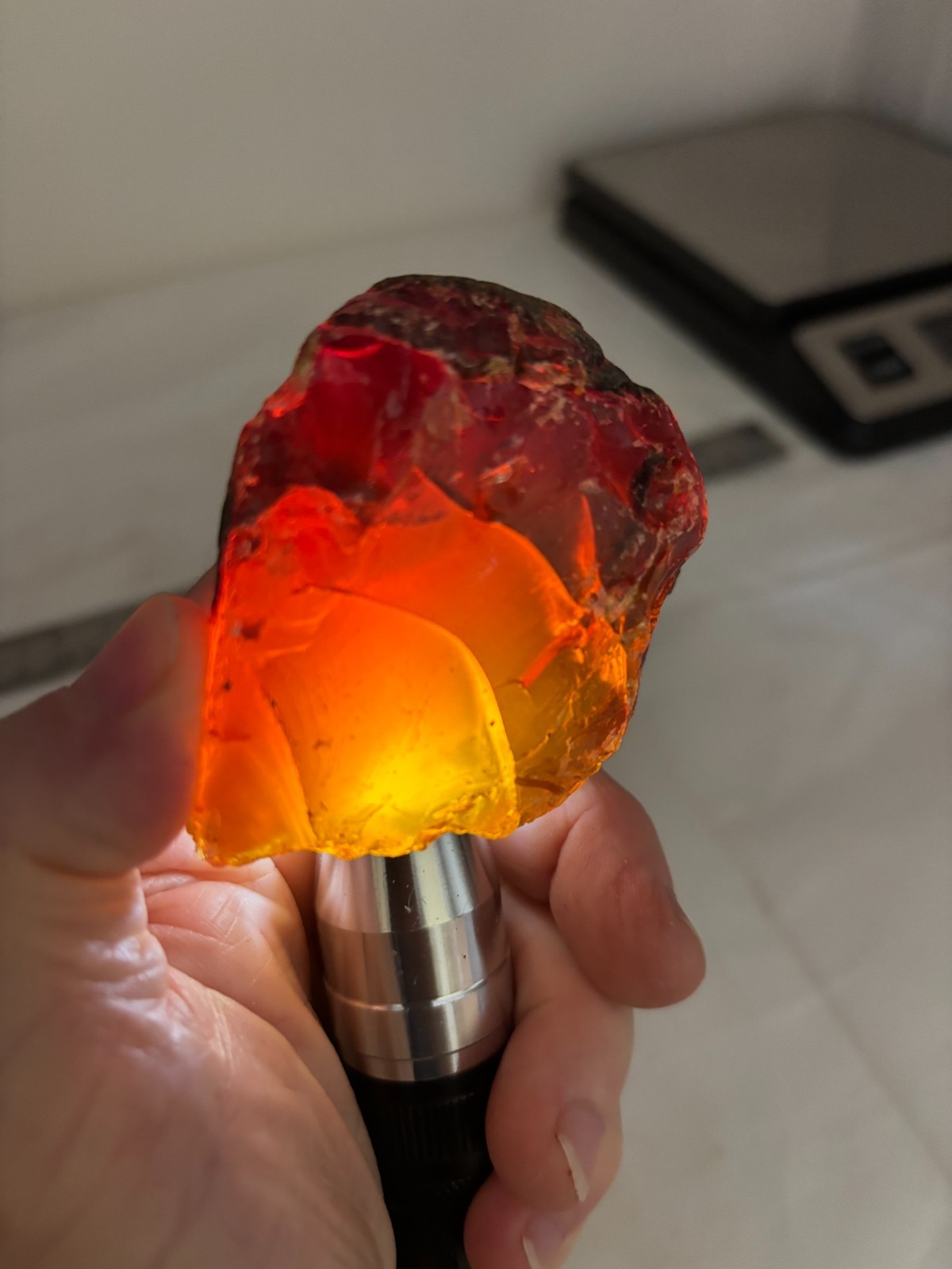 Indonesian Golden/Blue Amber rough Lapidary Carving Cabbing Collecting Combo shp