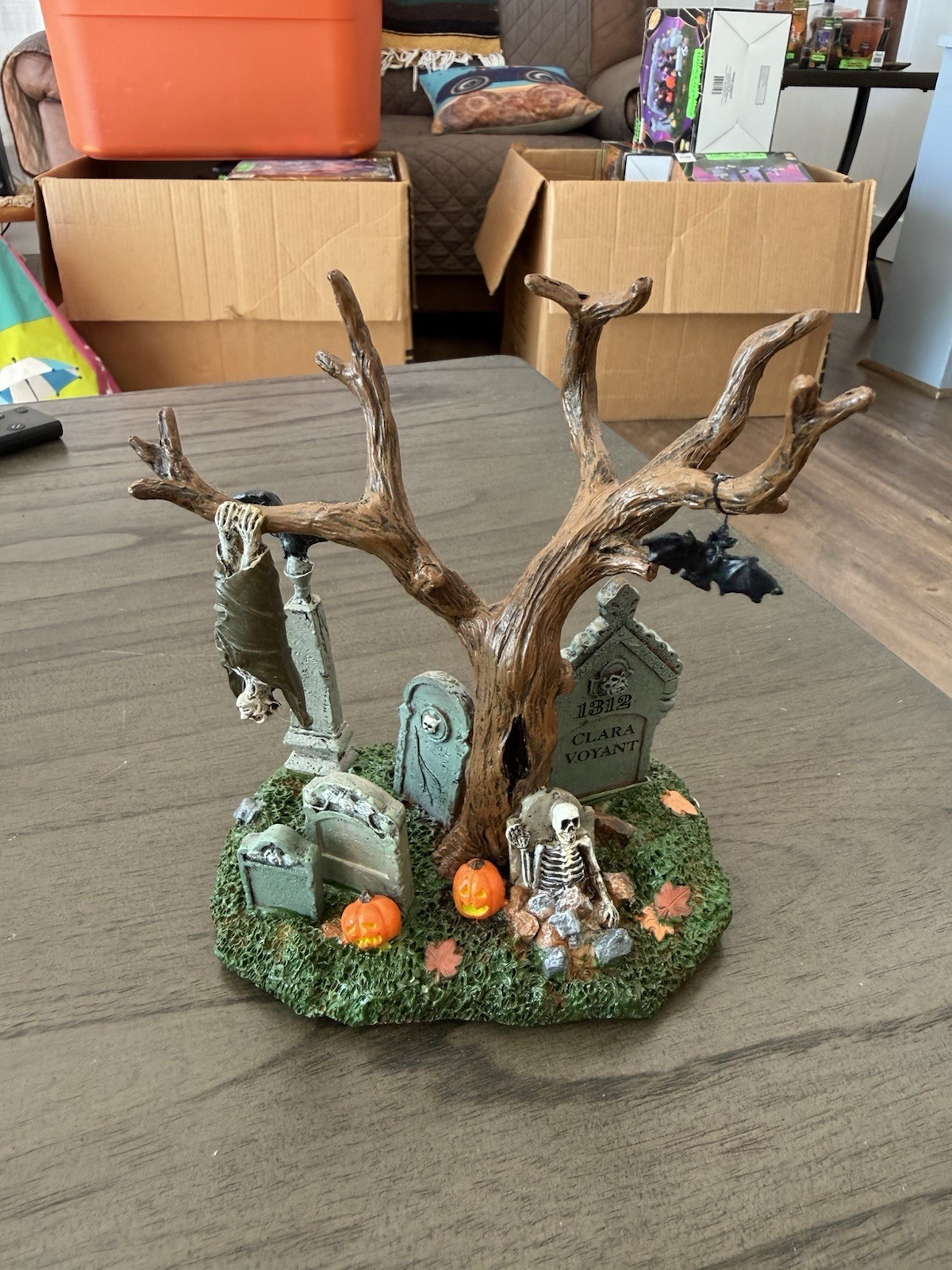 Lemax Spooky Town Vampire Tree 73602 Halloween Village 2007 Retired Boxed W/ Box