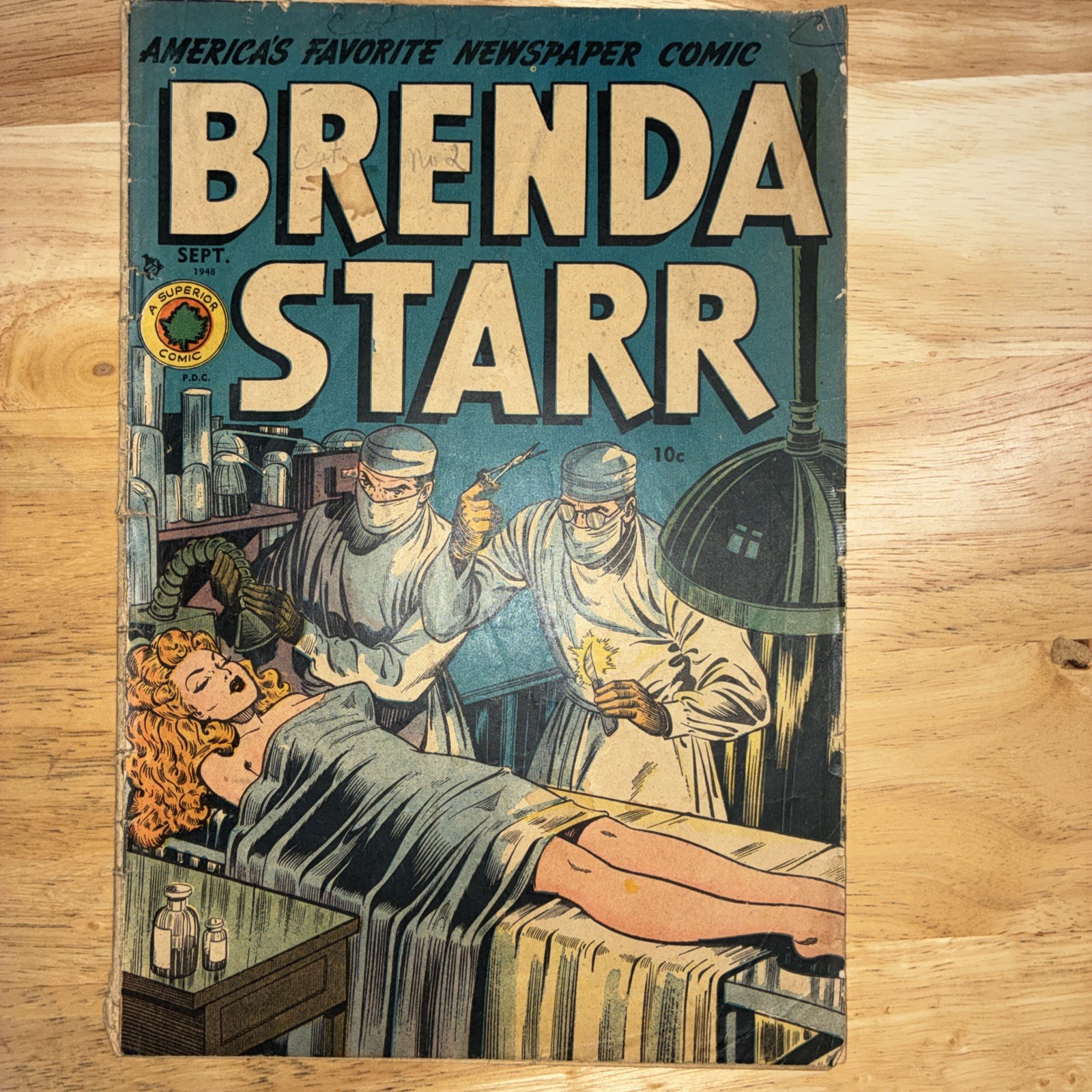 BRENDA STARR #4 S.O.T.I. -1948 KAMEN COVER ART - INCOMPLETE