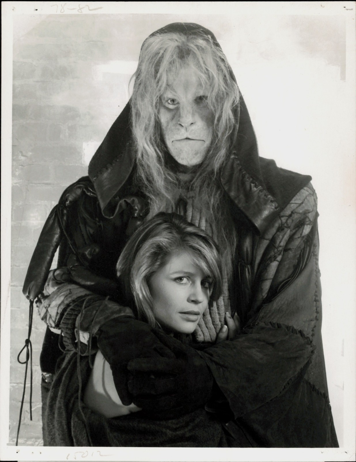 1987 Press Photo Promo  TV Show Beauty and the Beast, R. Pearlman, L. Hamilton