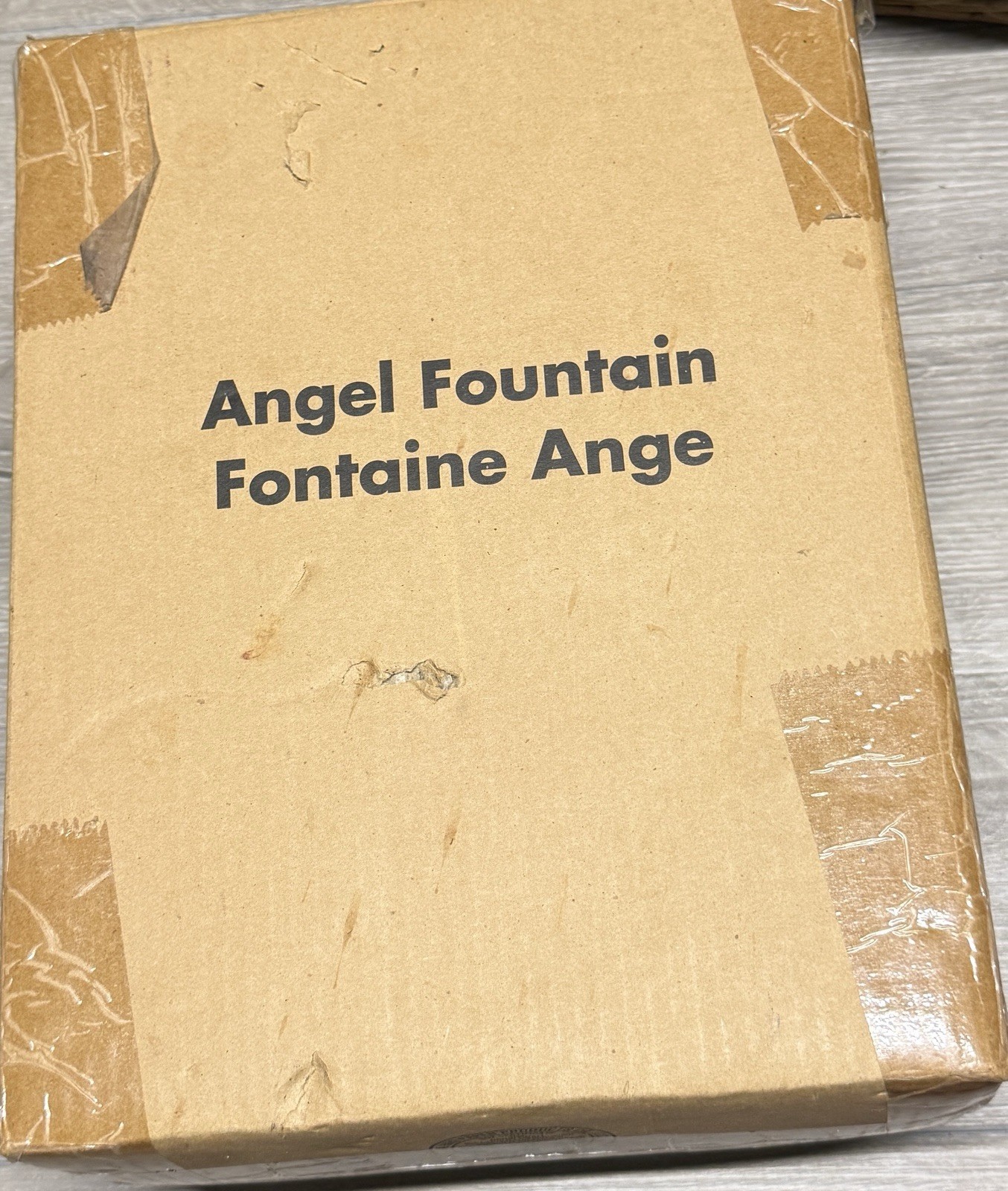 Vintage 2008 Avon Angel Fountain Luminous Tabletop Decor Water Fountain New OIB
