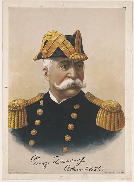 Photo:George Dewey Admiral U.S.N. 1899 Military Uniform Portrait