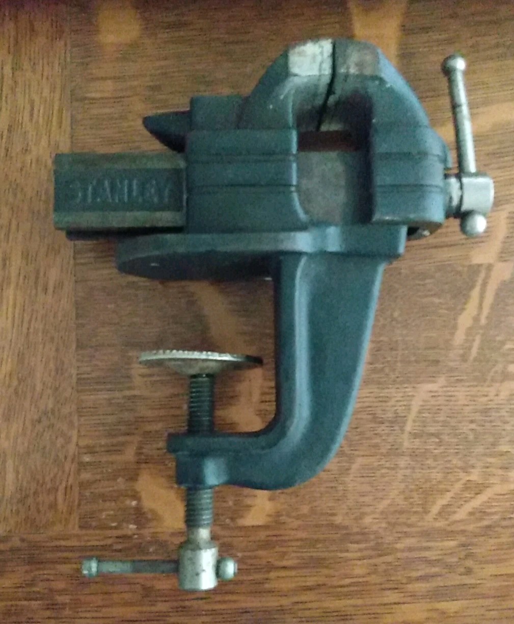 Antique Vintage Stanley Signed No. 763 Clamp On 2 Inch Wide Vise 