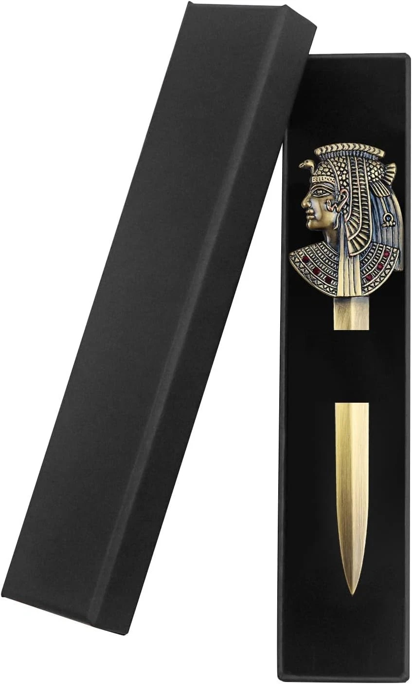 Antique Metal Letter Opener Envelope Slitter,Bronze Ancient Egypt Pharaoh Envelo Antique Metal Letter Opener Envelope Slitter,Bronze Ancient Egypt Pharaoh Envelo