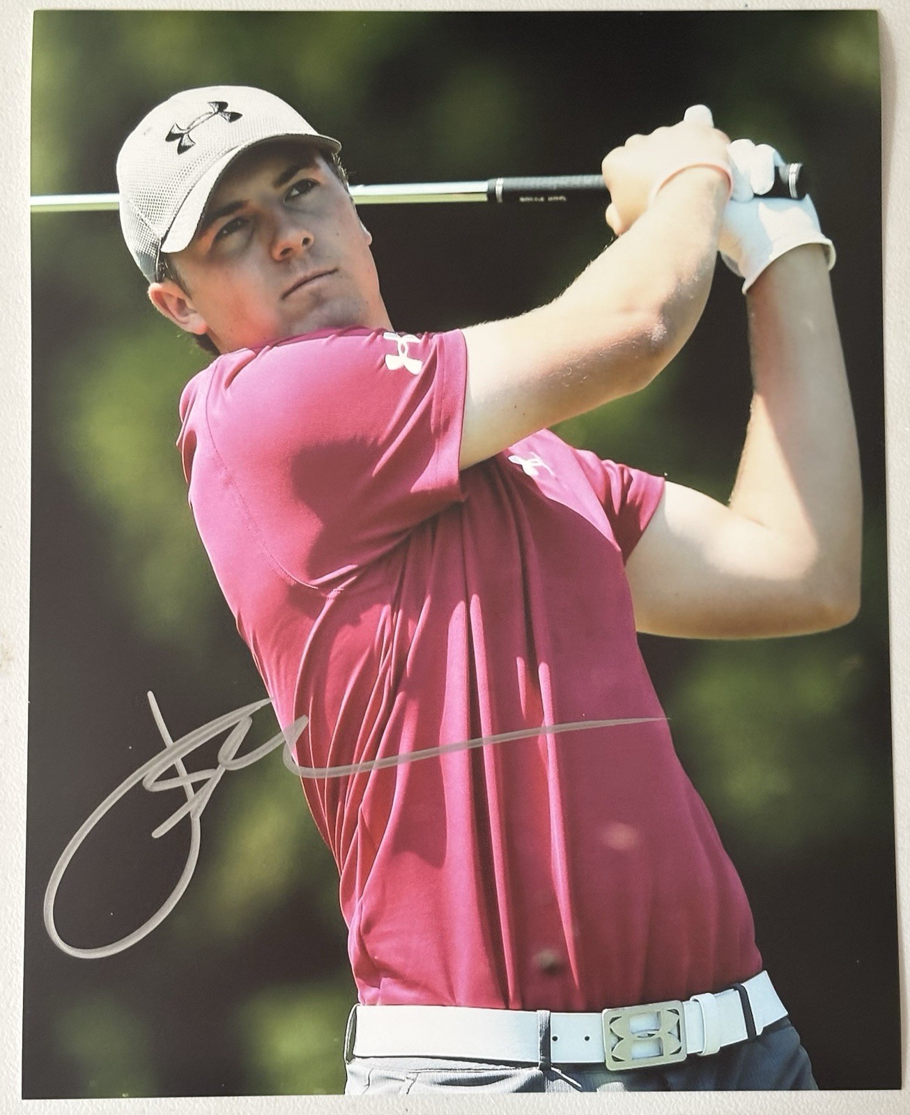 Jordan Spieth Signed Photo, 8x10  with COA,