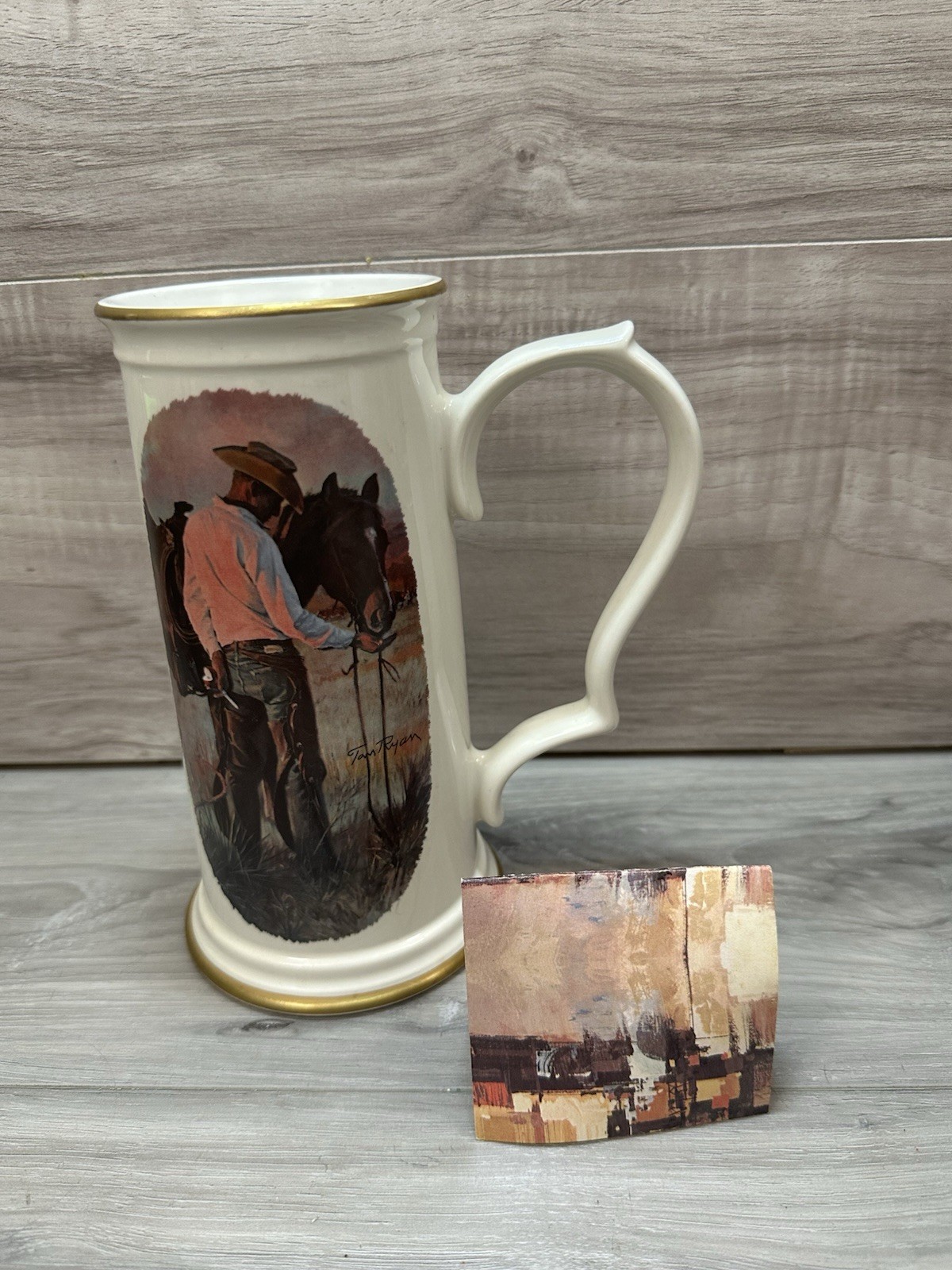 Vintage Gotham Fine China Stein 1979 First Edition “Sharing An Apple” 